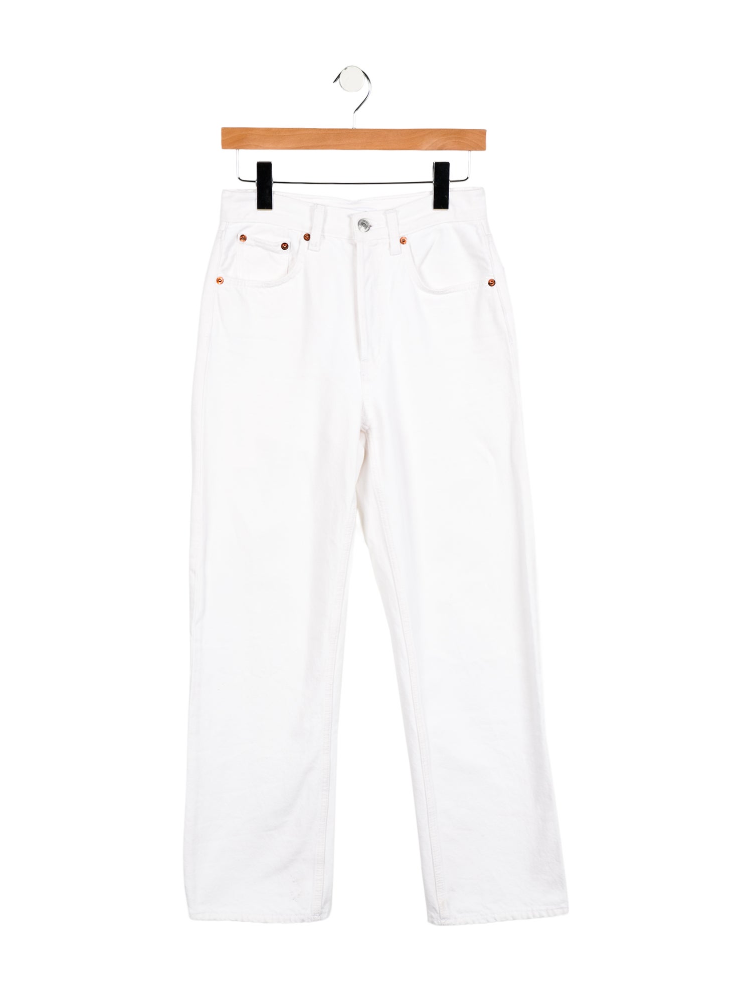 RE/DONE High-Rise Straight Leg Jeans