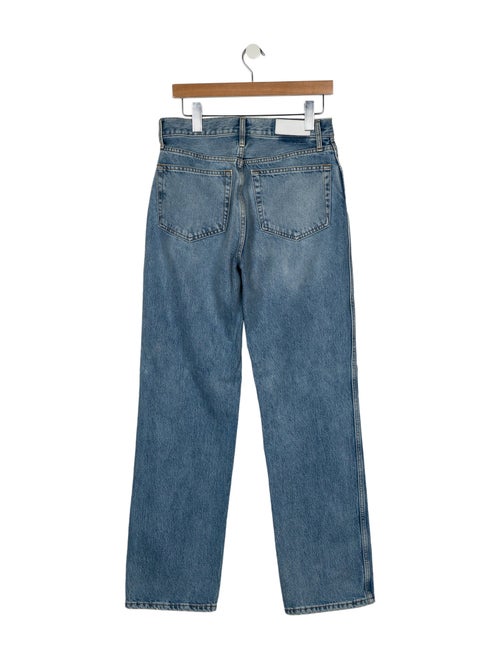 RE/DONE High-Rise Straight Leg Jeans