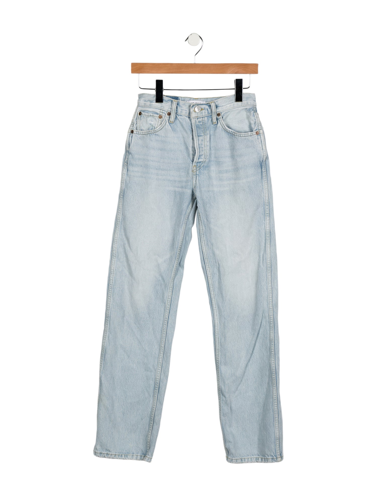 RE/DONE Mid-Rise Straight Leg Jeans
