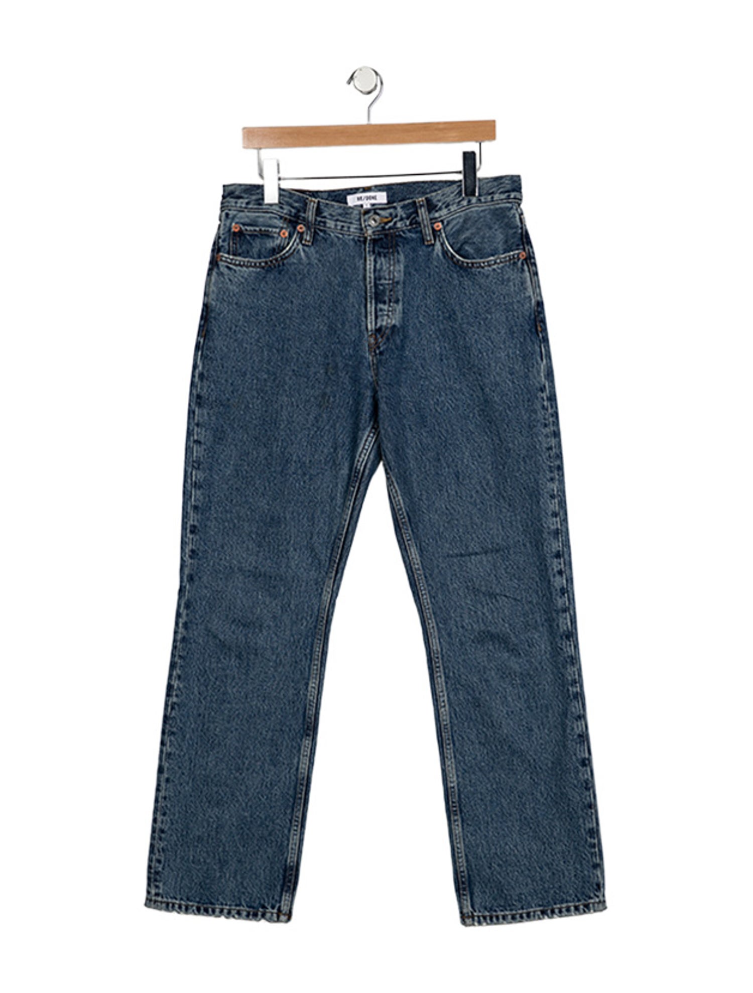 RE/DONE Mid-Rise Straight Leg Jeans