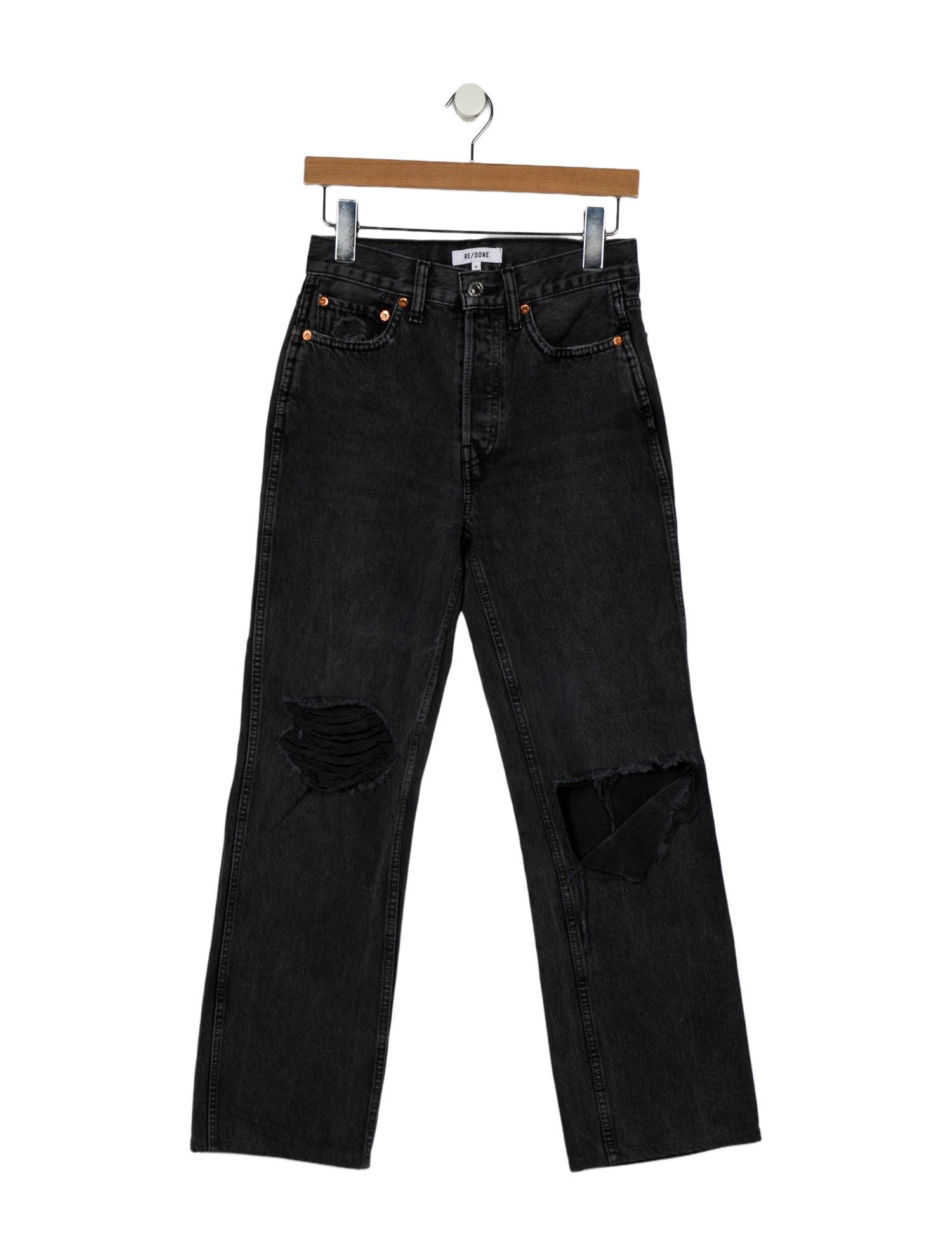 RE/DONE Mid-Rise Straight Leg Jeans