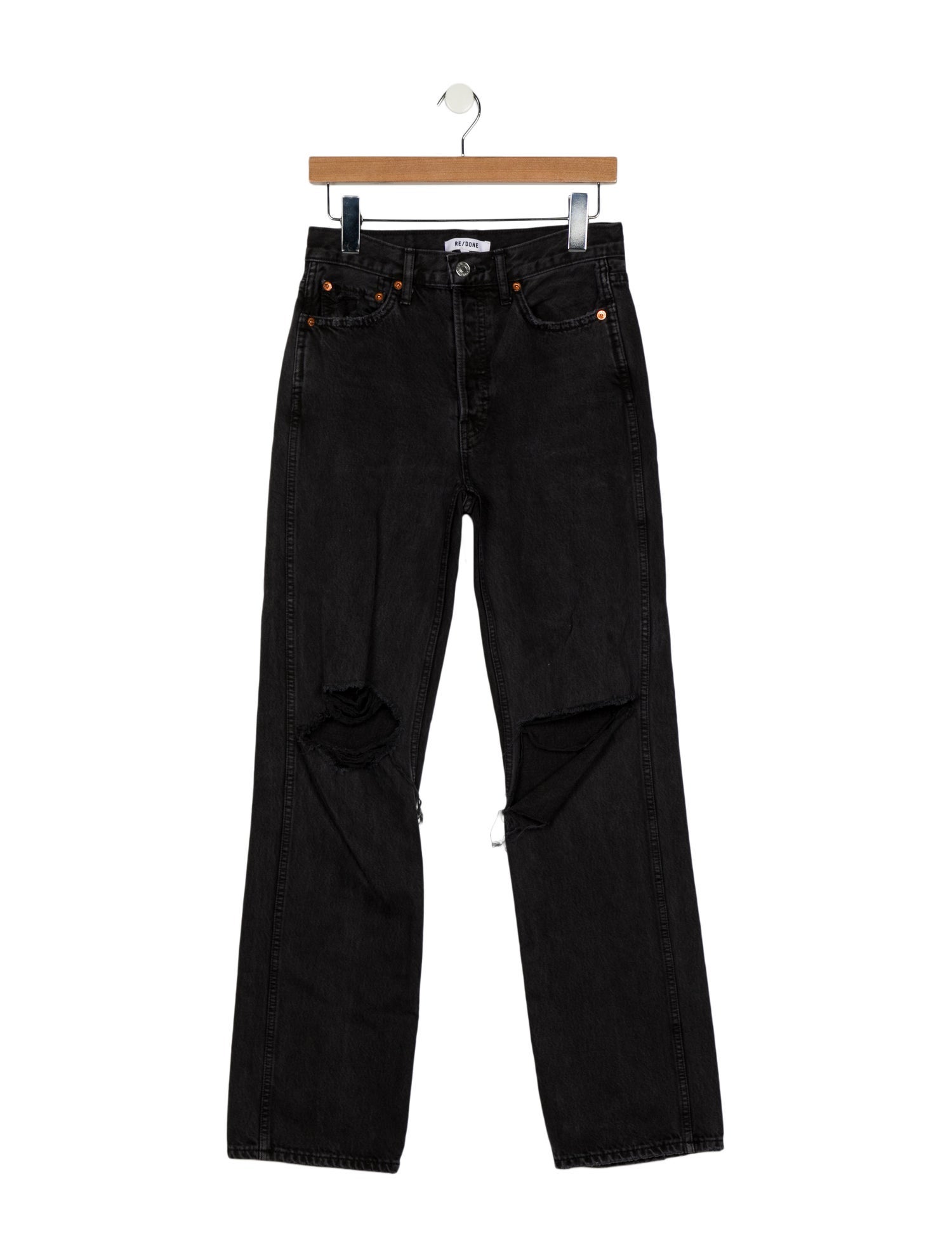 RE/DONE Mid-Rise Straight Leg Jeans