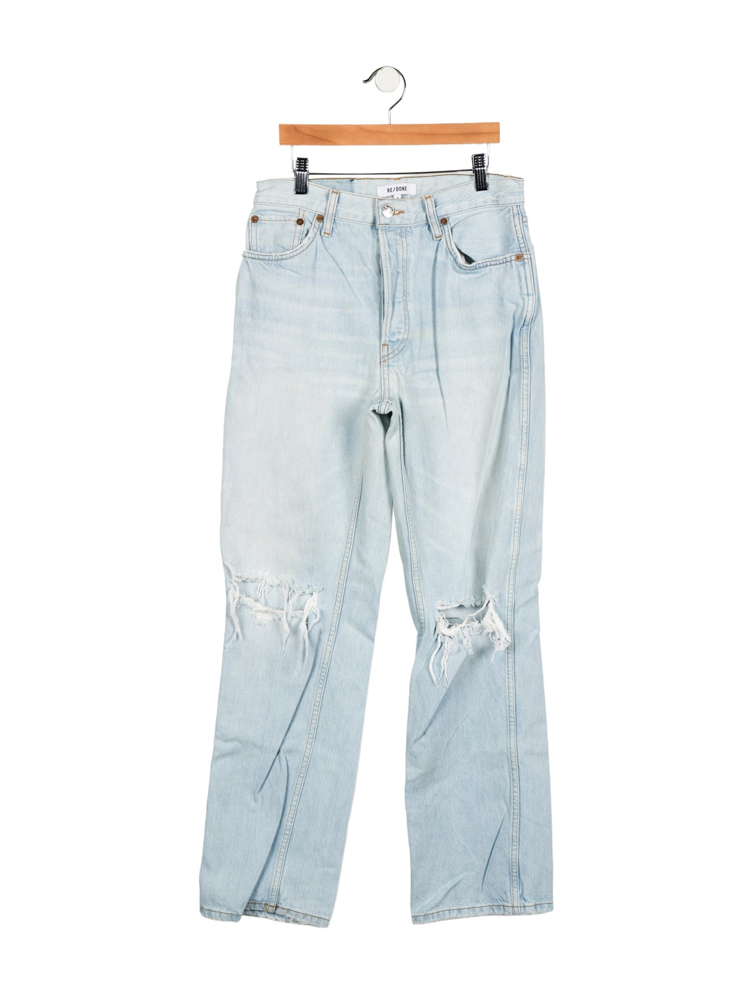 RE/DONE Mid-Rise Straight Leg Jeans