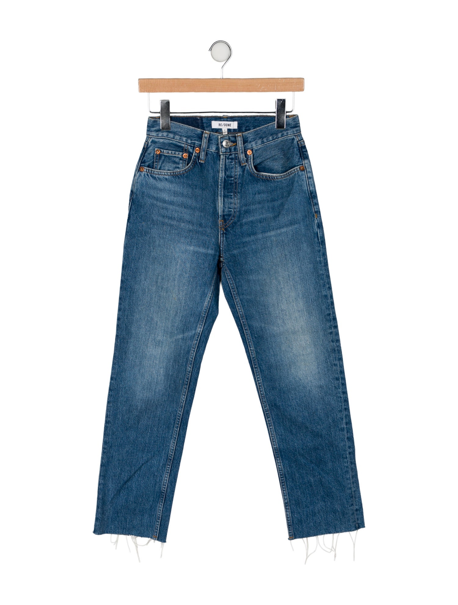 RE/DONE Mid-Rise Straight Leg Jeans