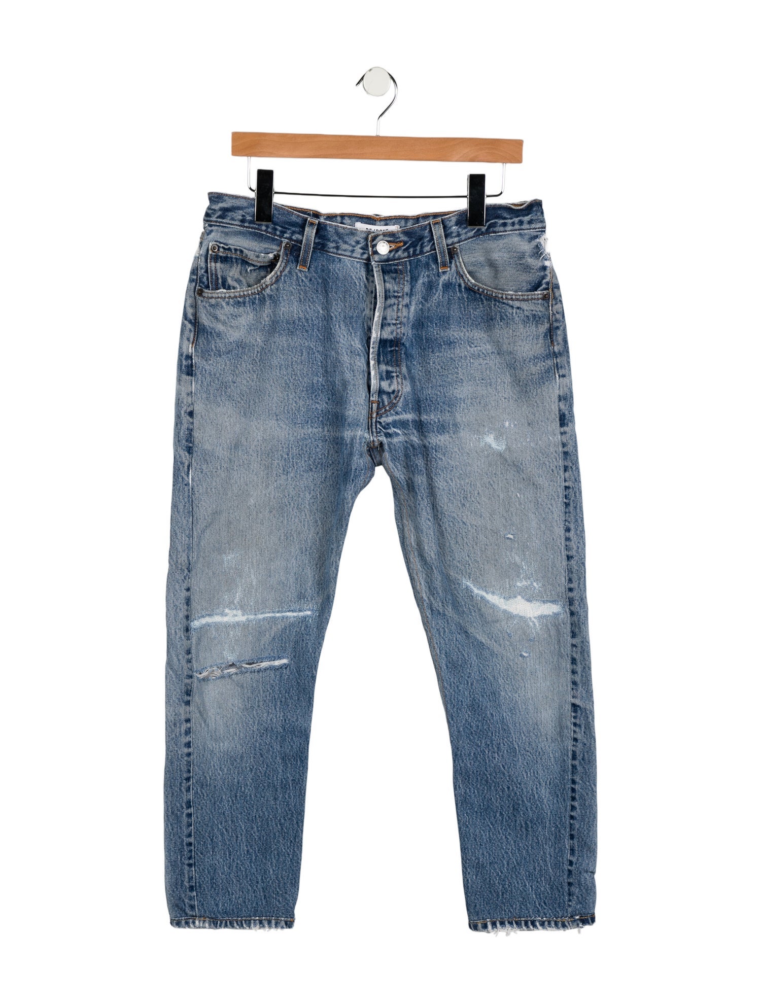 RE/DONE Mid-Rise Straight Leg Jeans