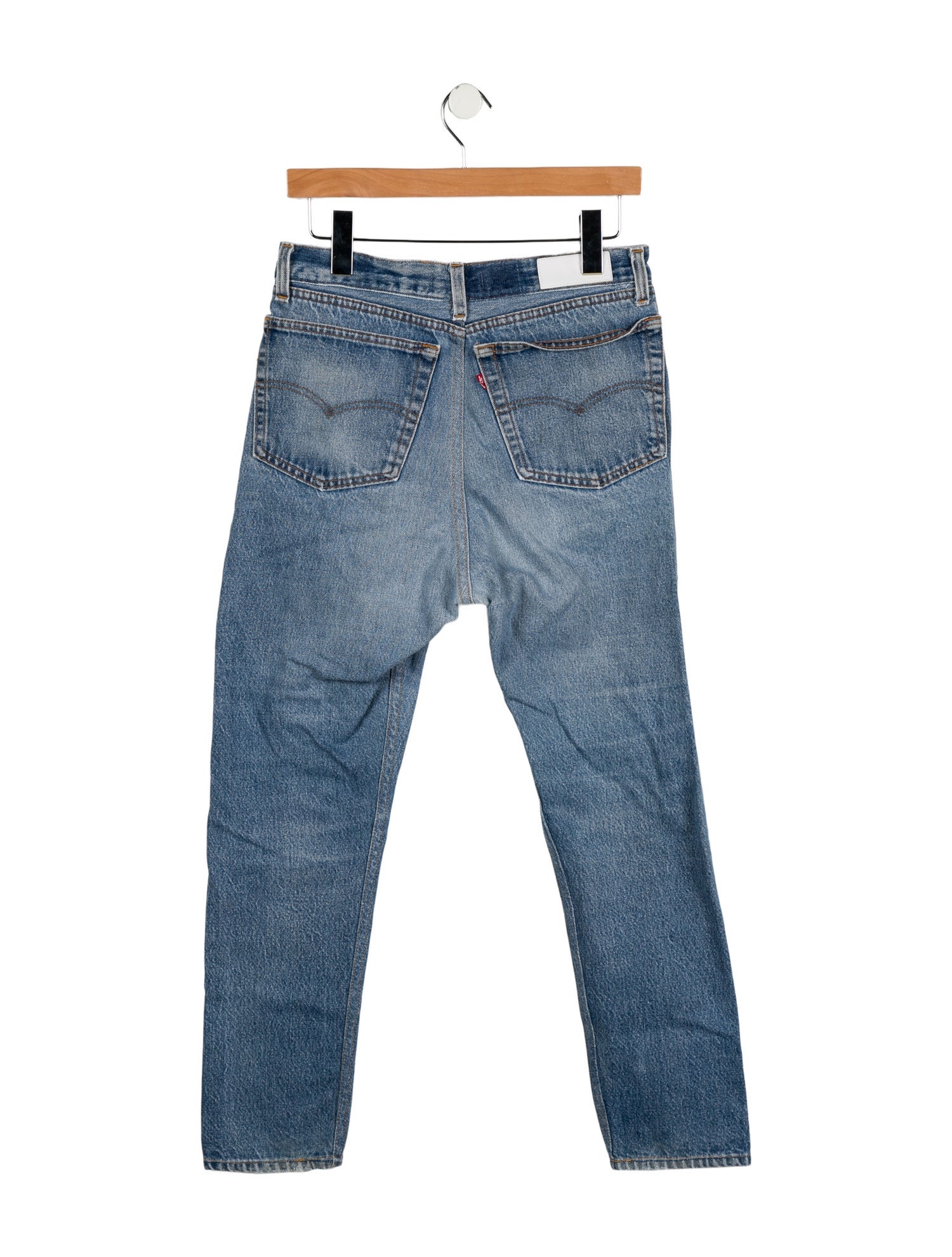 RE/DONE High-Rise Straight Leg Jeans