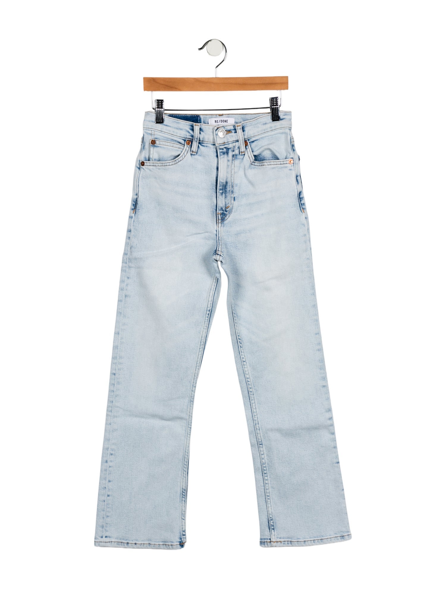 RE/DONE Mid-Rise Straight Leg Jeans