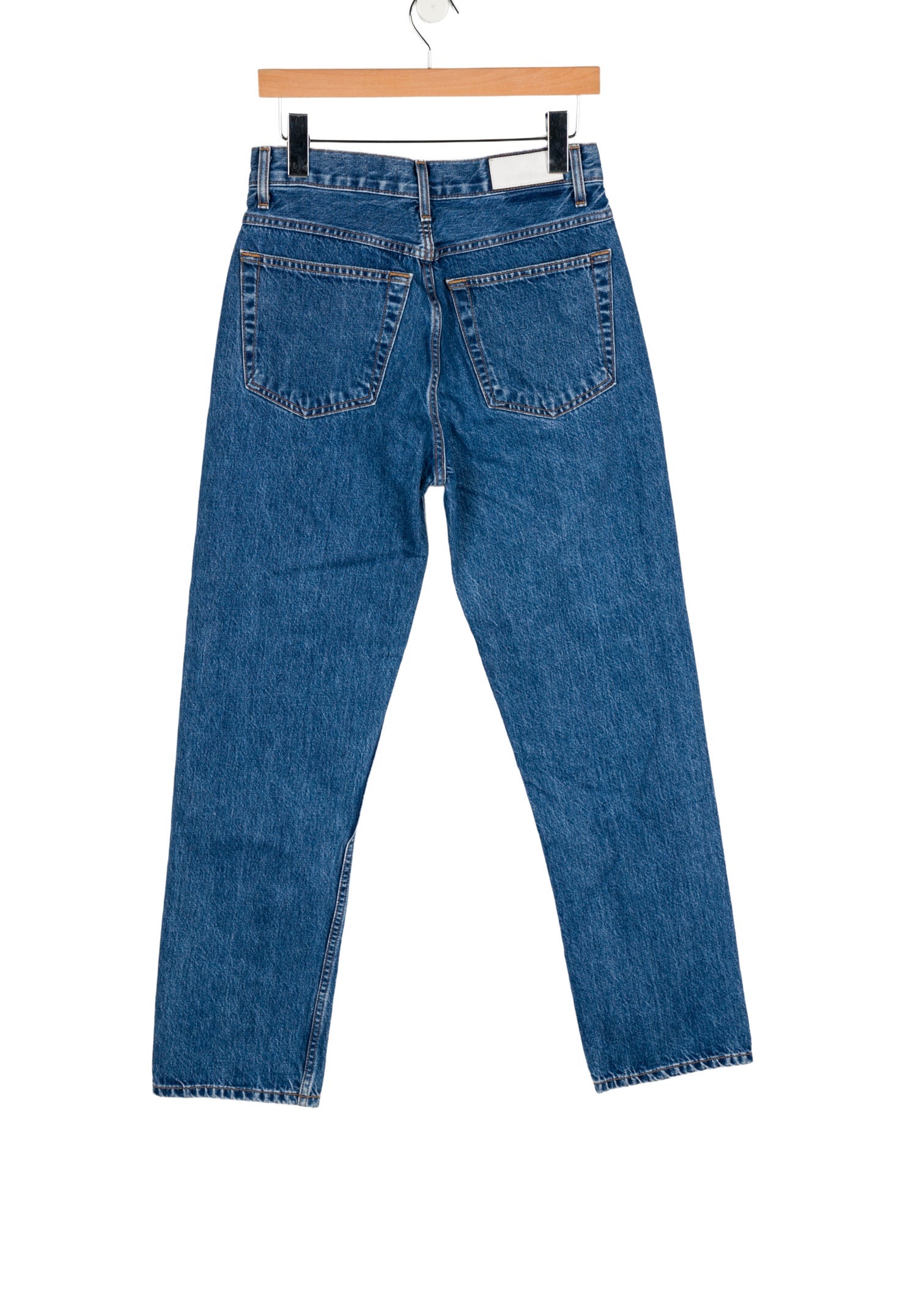 RE/DONE High-Rise Straight Leg Jeans