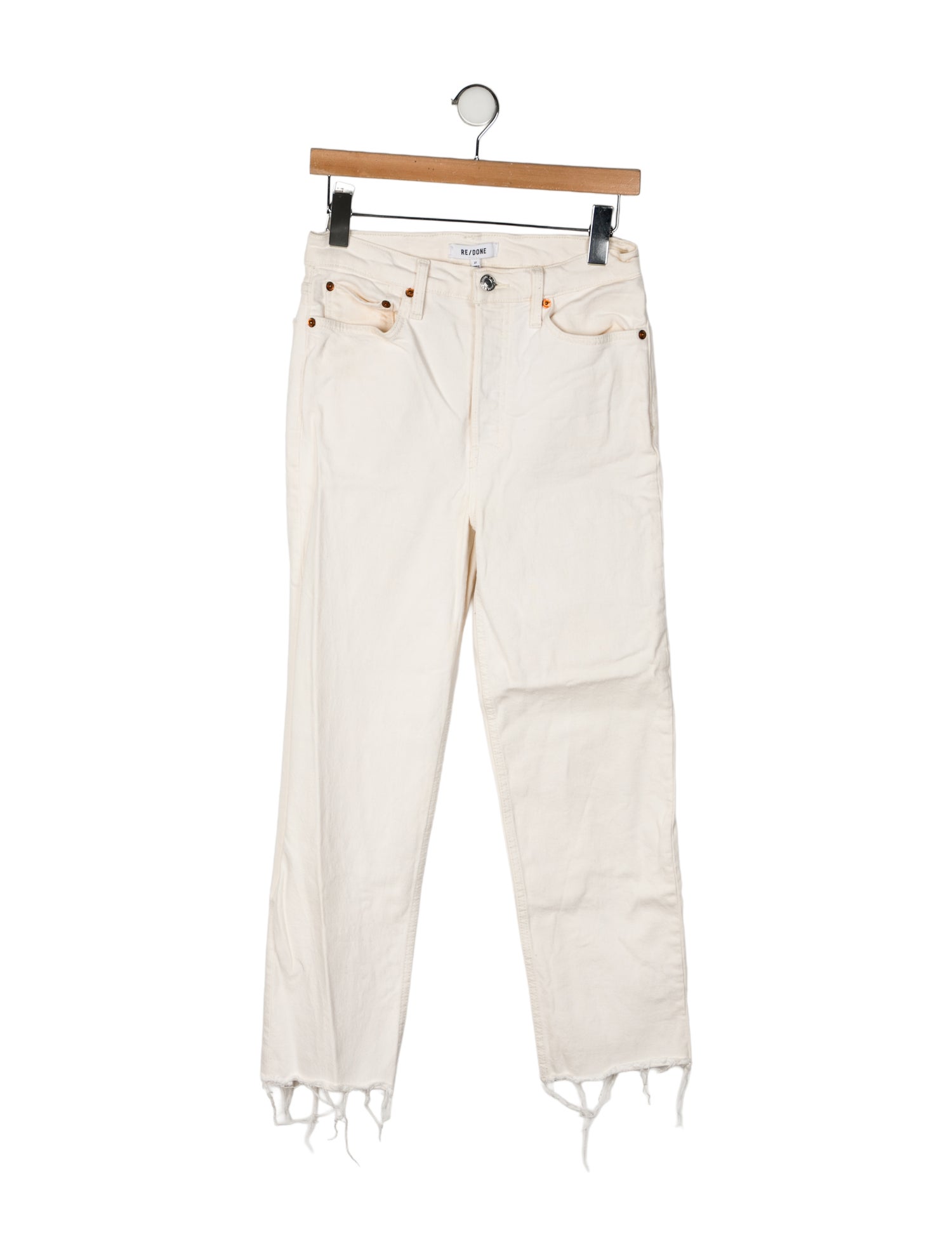 RE/DONE High-Rise Straight Leg Jeans