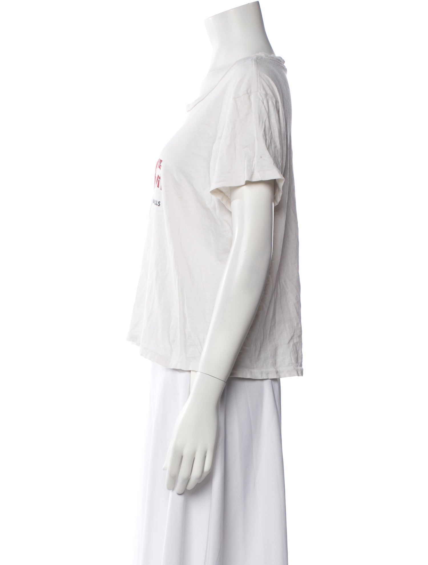 RE/DONE Graphic Print Scoop Neck T-Shirt