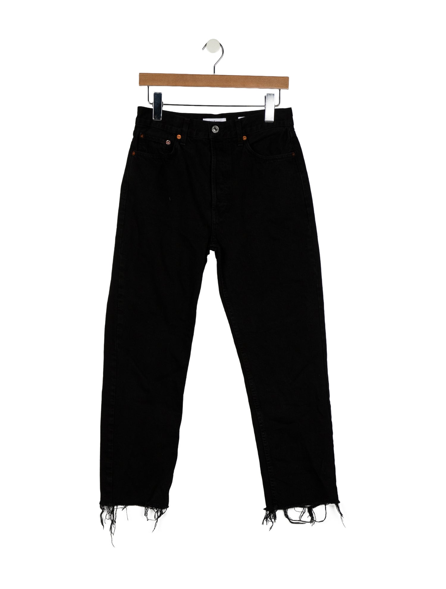 RE/DONE High-Rise Straight Leg Jeans