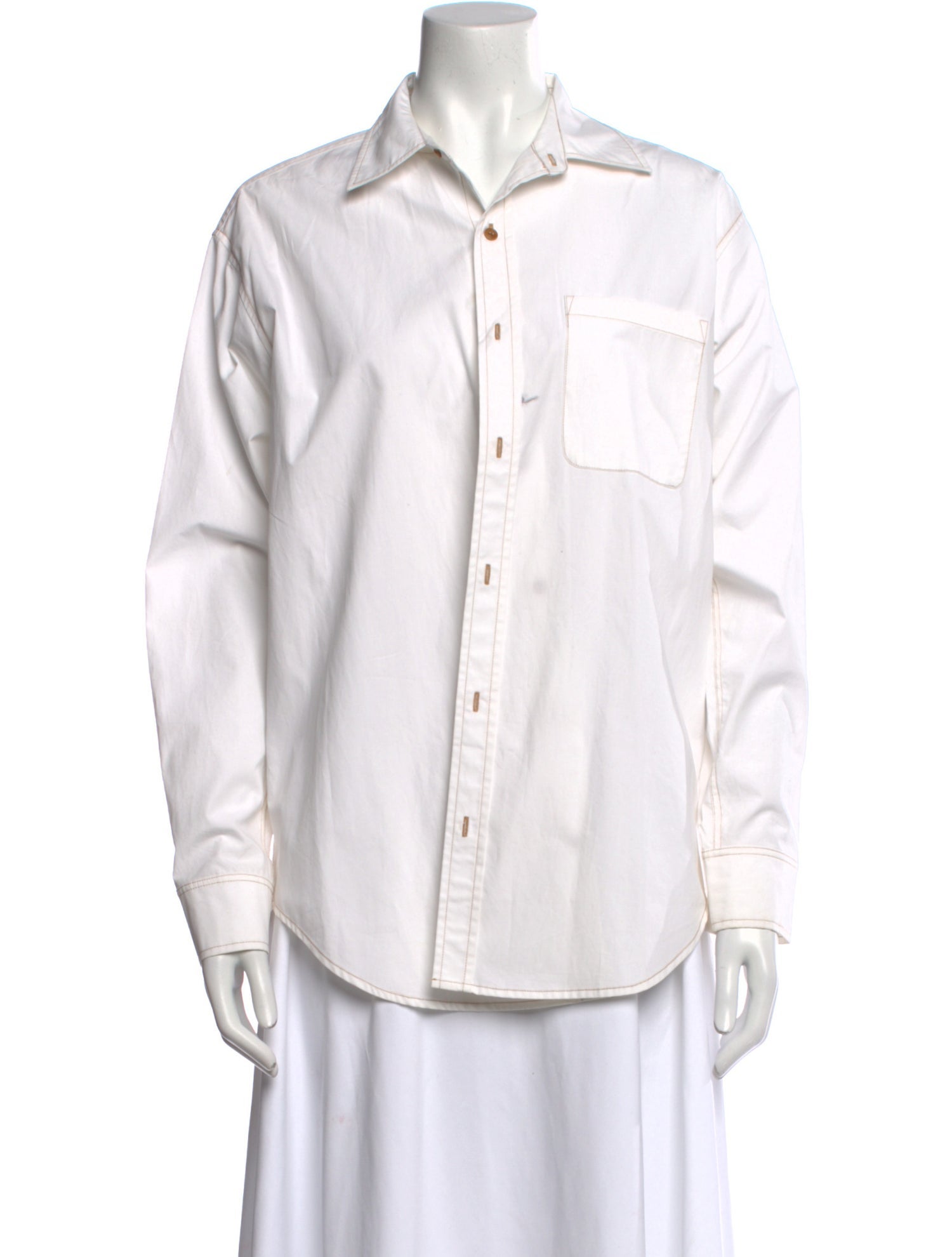 RE/DONE Long Sleeve Button-Up Top