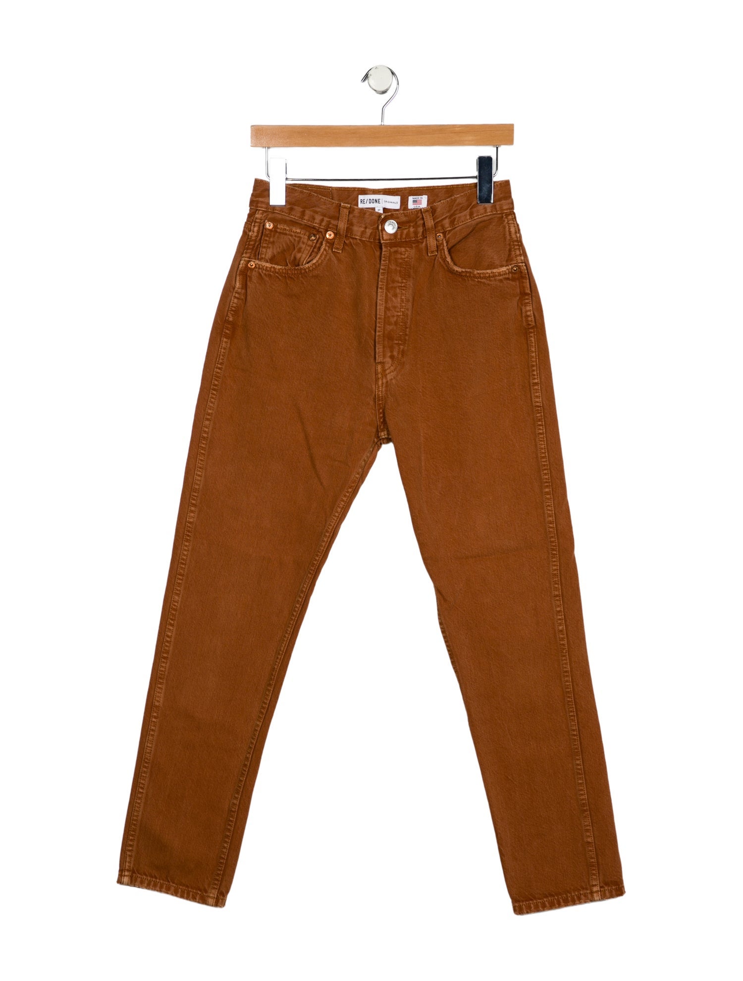 RE/DONE High-Rise Straight Leg Jeans