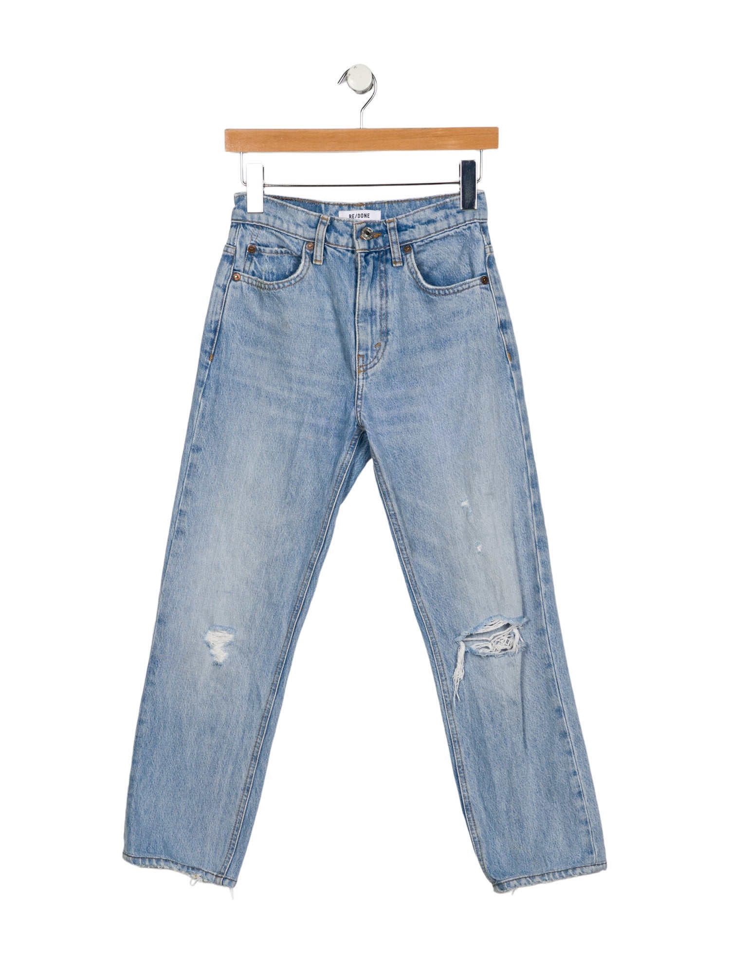 RE/DONE Mid-Rise Straight Leg Jeans