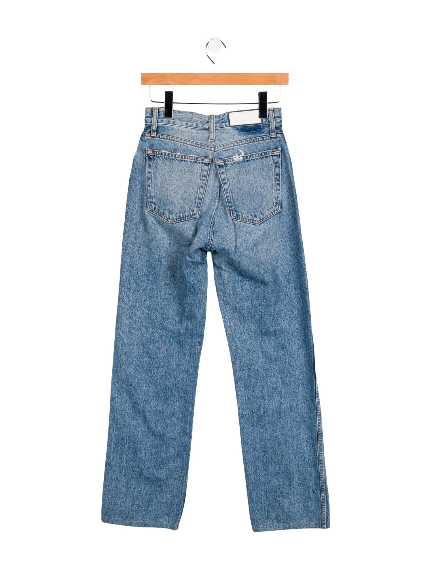 RE/DONE High-Rise Straight Leg Jeans