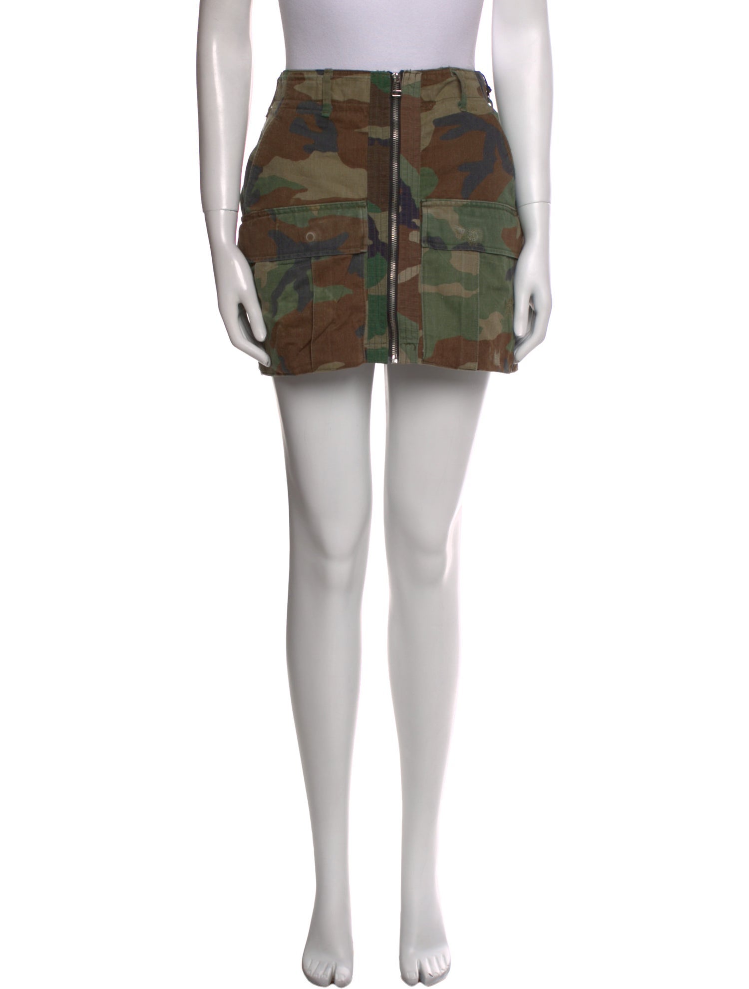RE/DONE Camouflage Print Mini Skirt w/ Tags