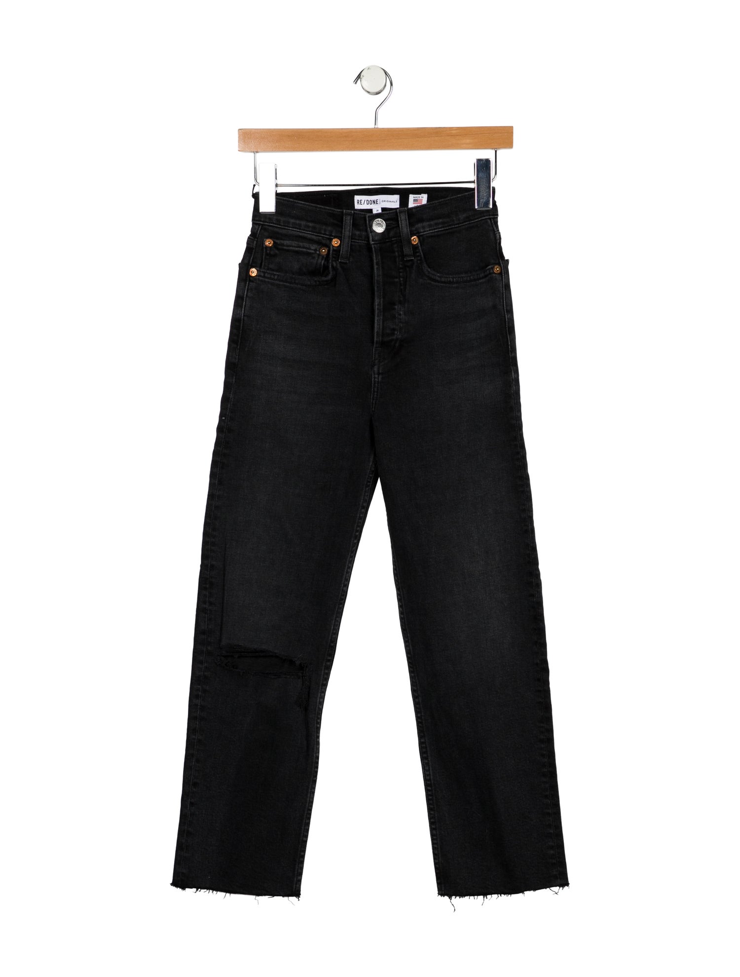 RE/DONE High-Rise Straight Leg Jeans w/ Tags