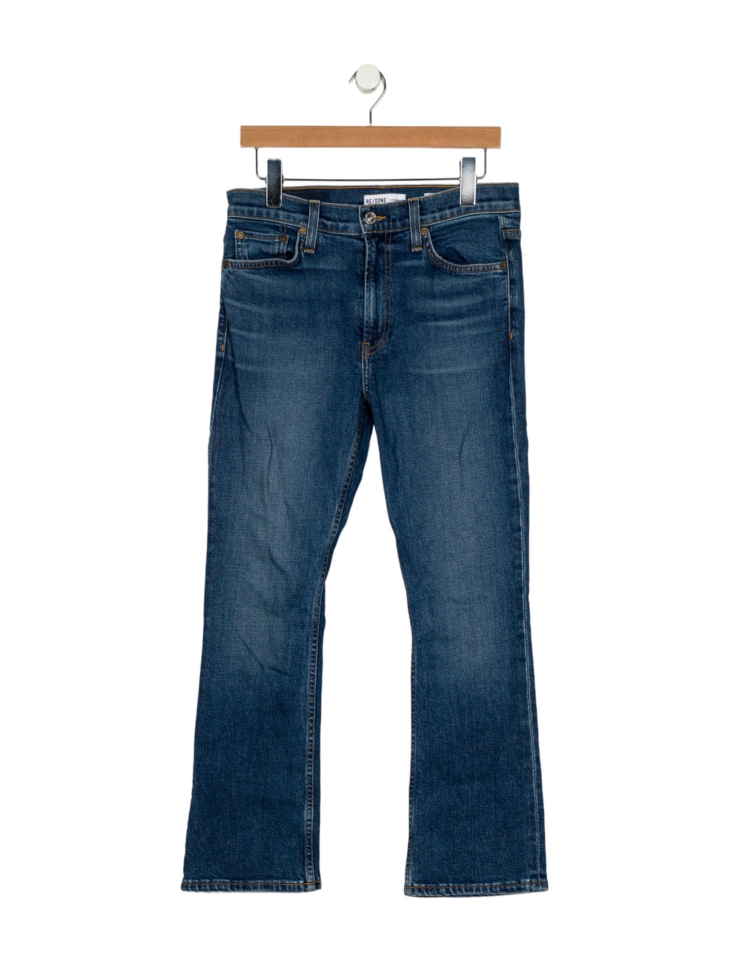 RE/DONE Mid-Rise Straight Leg Jeans