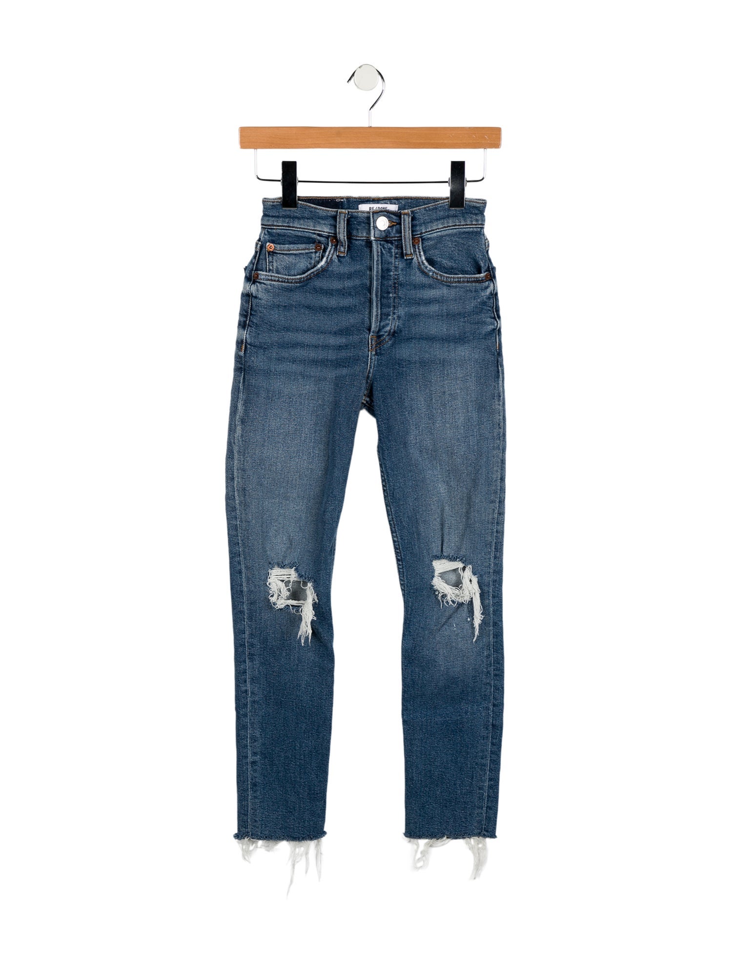 RE/DONE Low-Rise Skinny Leg Jeans
