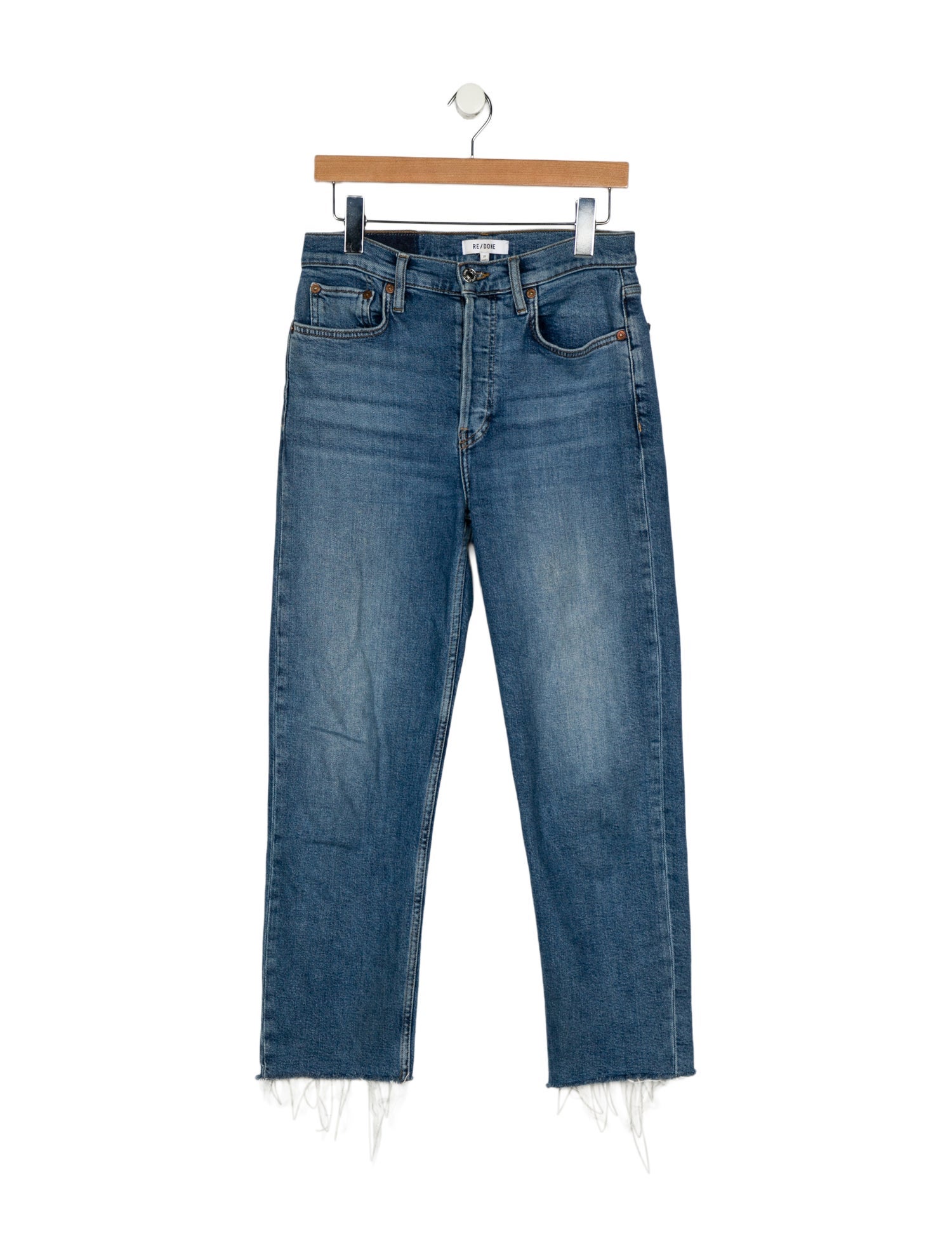 RE/DONE Mid-Rise Straight Leg Jeans