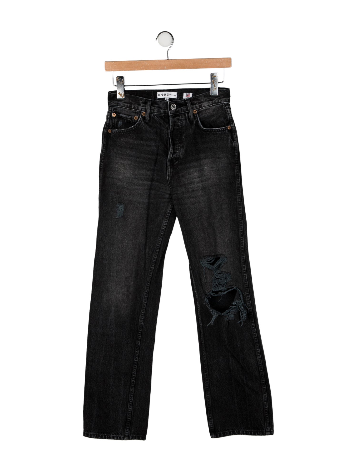 RE/DONE Mid-Rise Straight Leg Jeans
