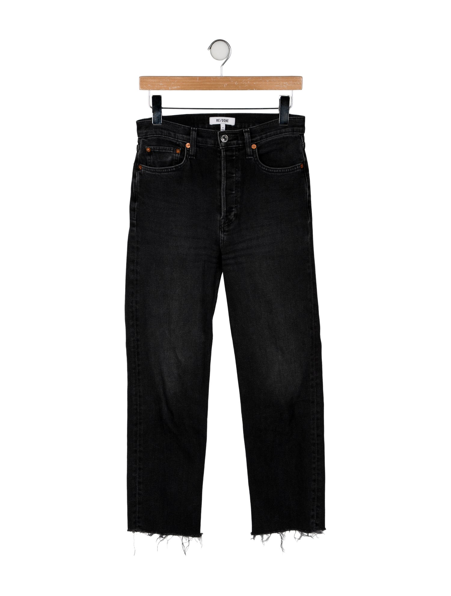 RE/DONE High-Rise Straight Leg Jeans
