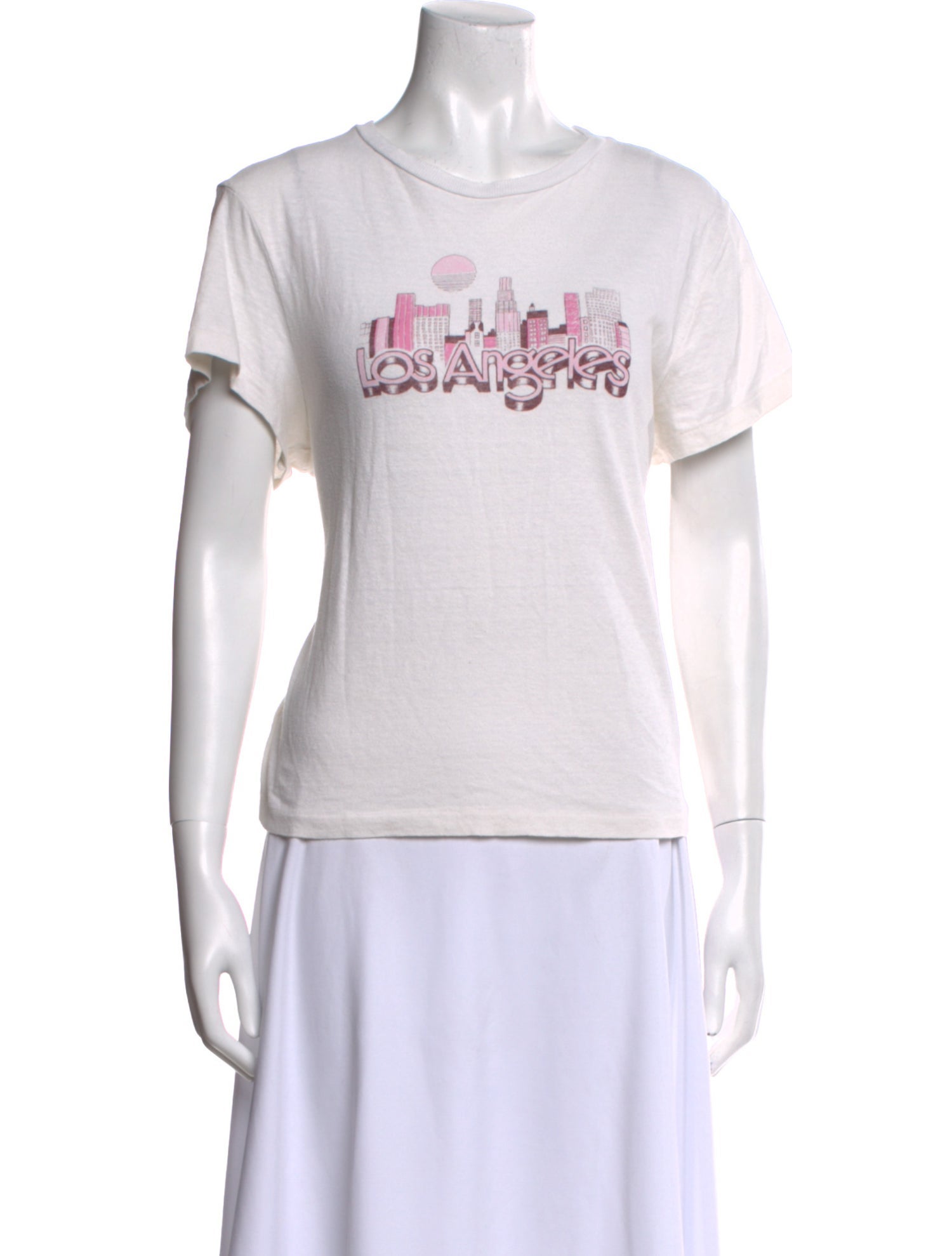 RE/DONE Graphic Print Crew Neck T-Shirt