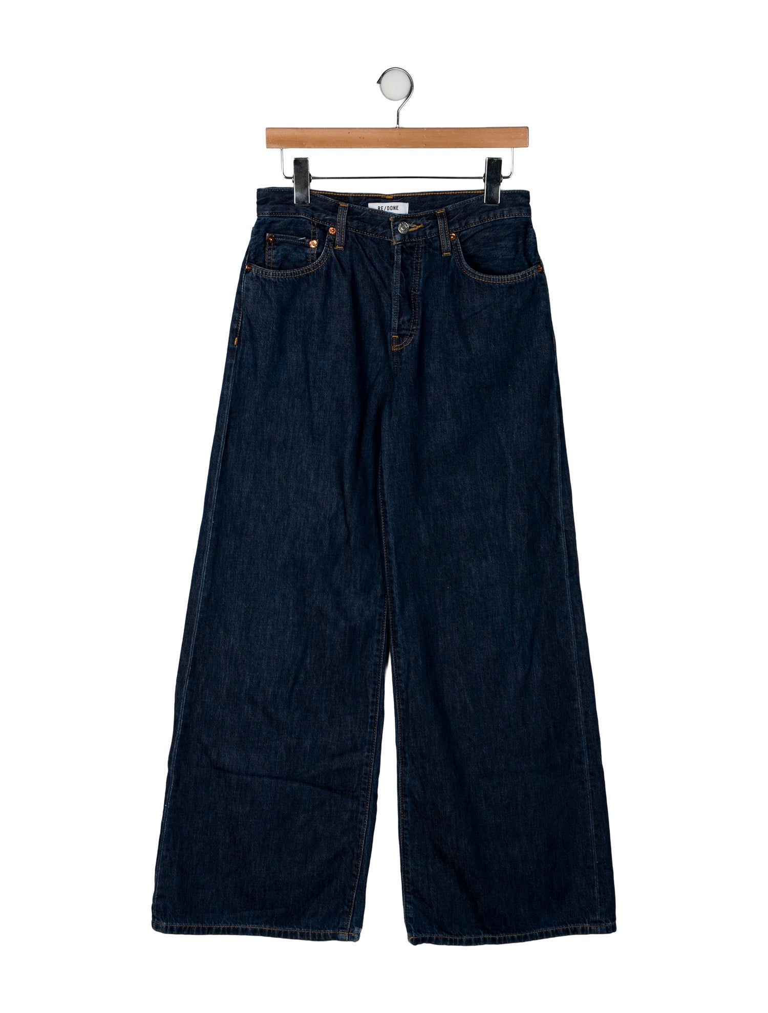 RE/DONE Mid-Rise Wide Leg Jeans
