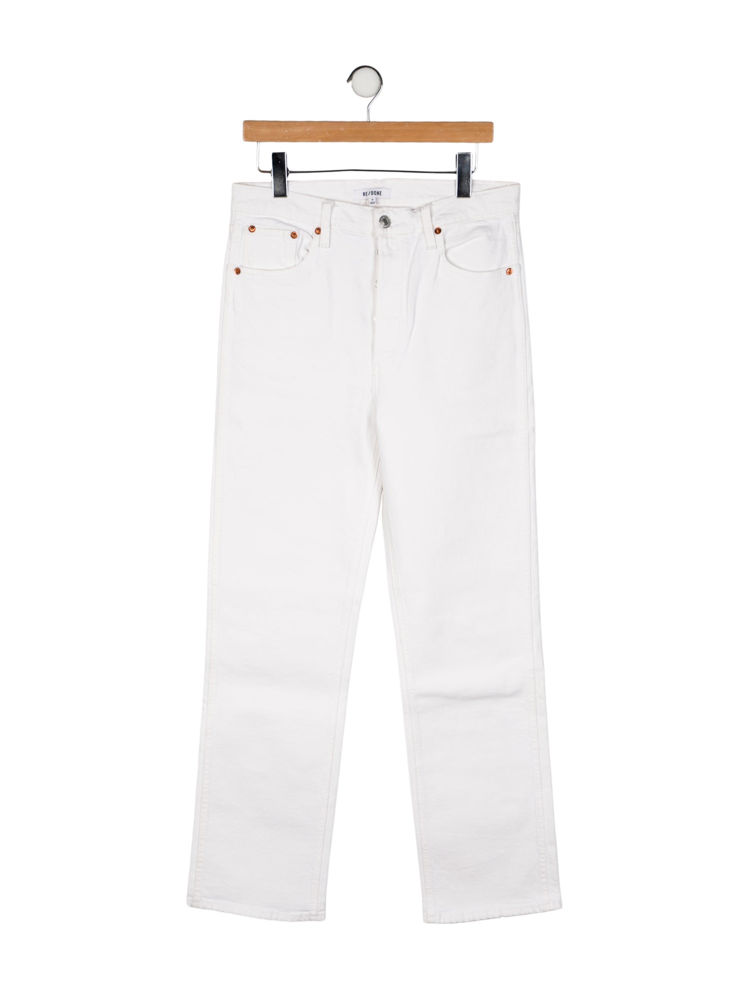 RE/DONE High-Rise Straight Leg Jeans