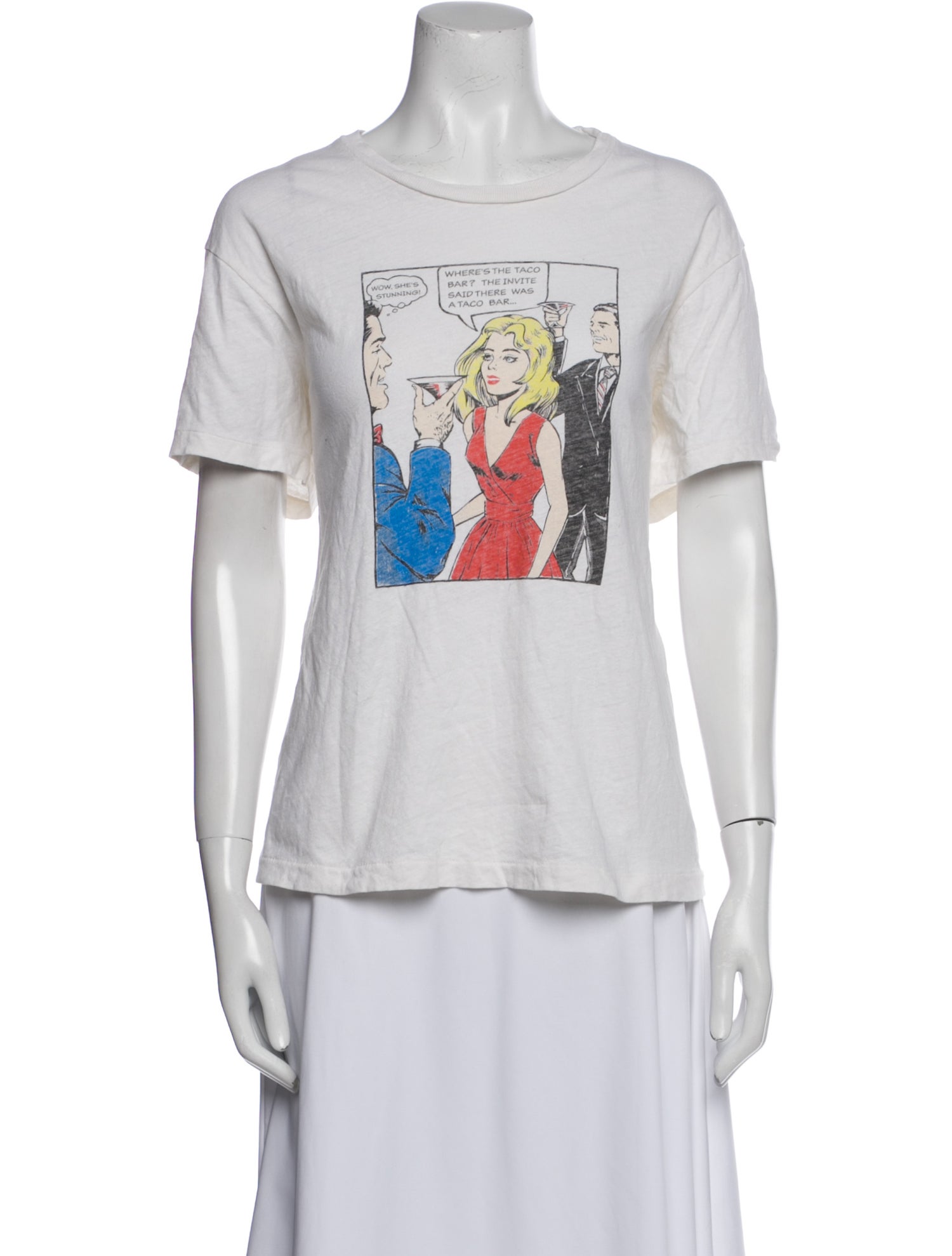 RE/DONE Graphic Print Crew Neck T-Shirt