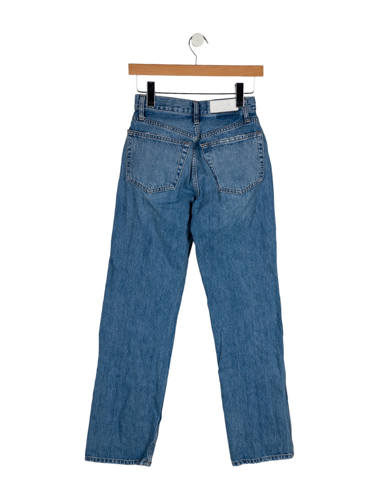 RE/DONE Mid-Rise Straight Leg Jeans