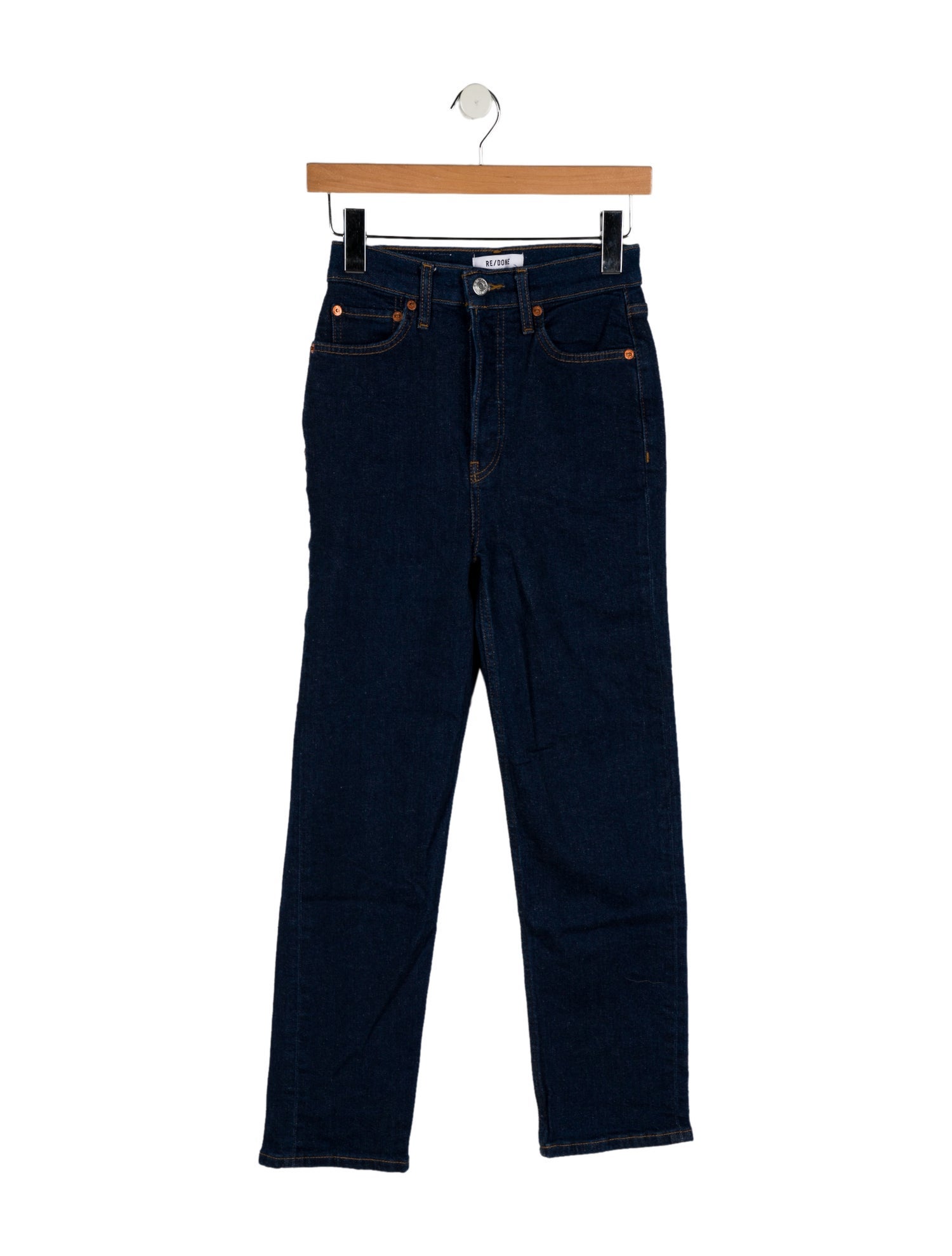 RE/DONE High-Rise Straight Leg Jeans