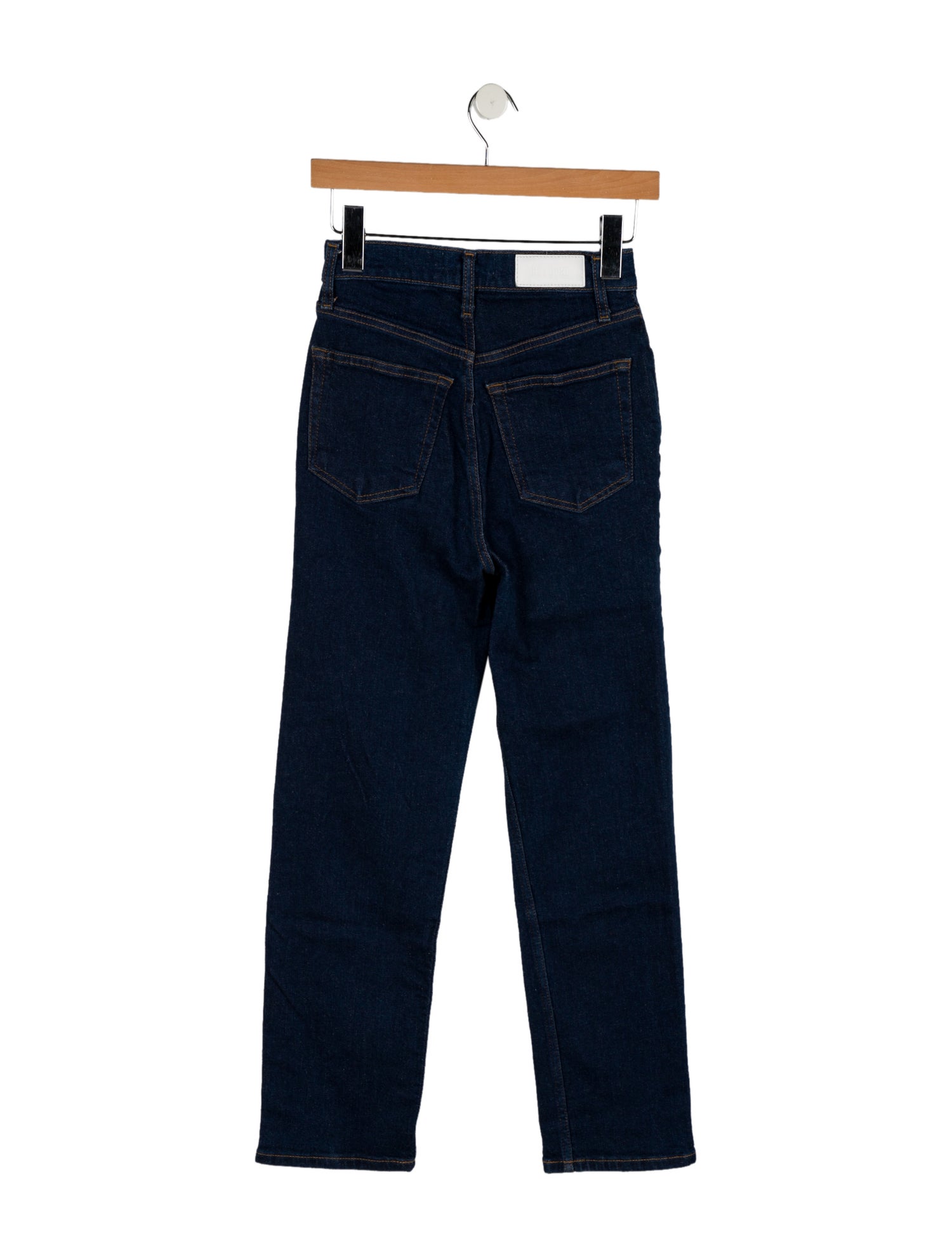 RE/DONE High-Rise Straight Leg Jeans