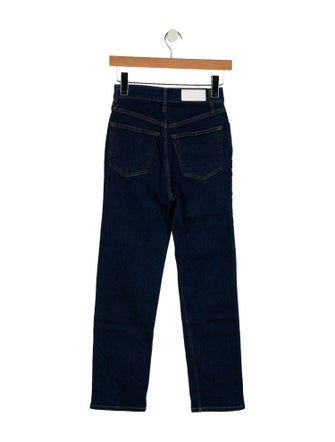 RE/DONE High-Rise Straight Leg Jeans