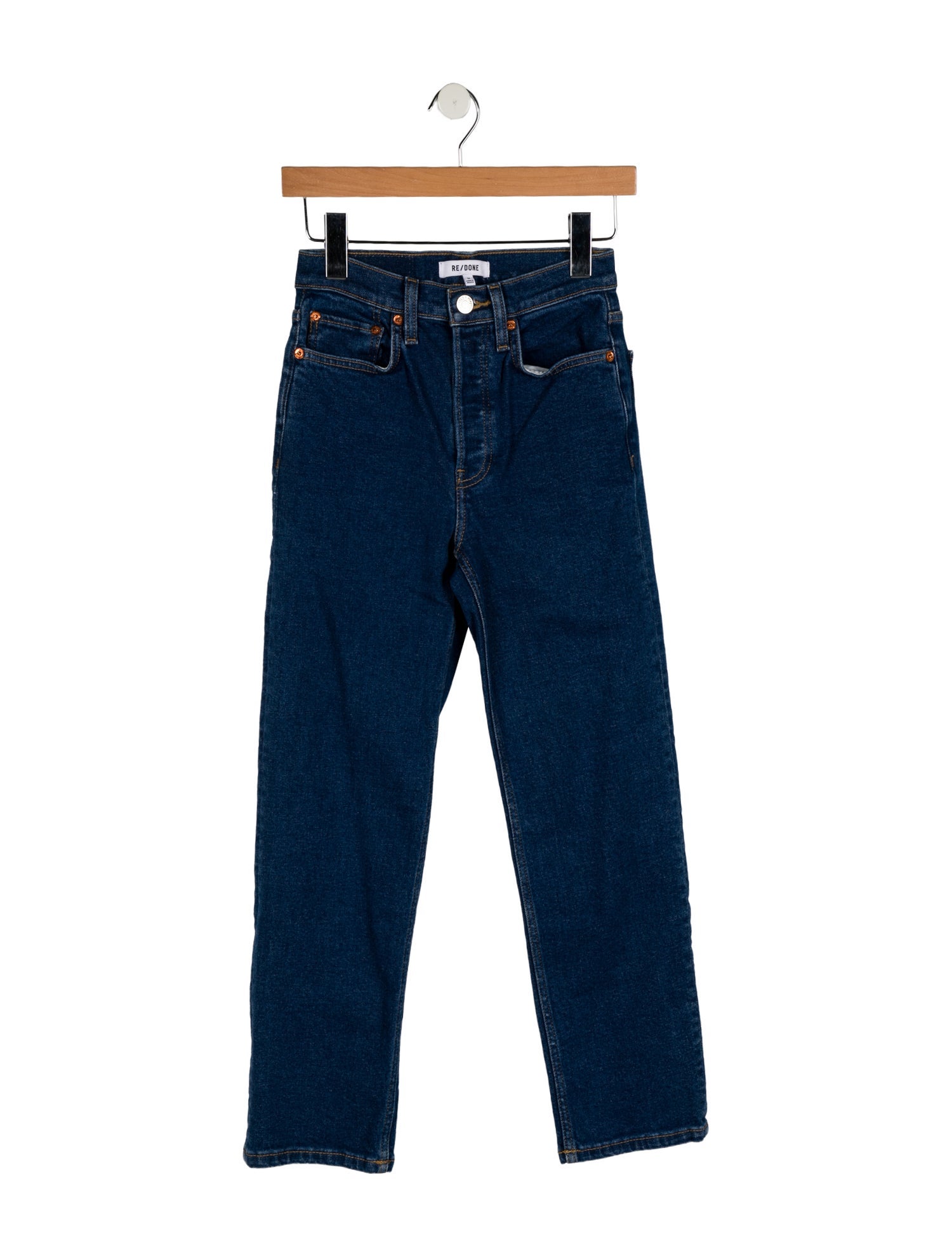 RE/DONE Mid-Rise Straight Leg Jeans