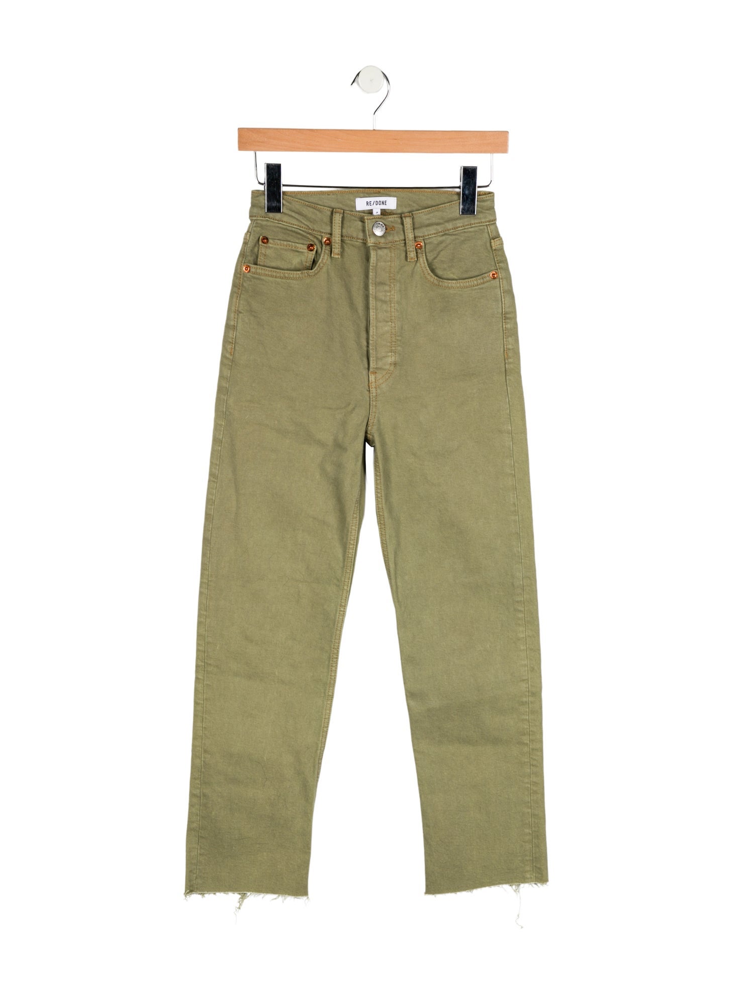 RE/DONE High-Rise Straight Leg Jeans