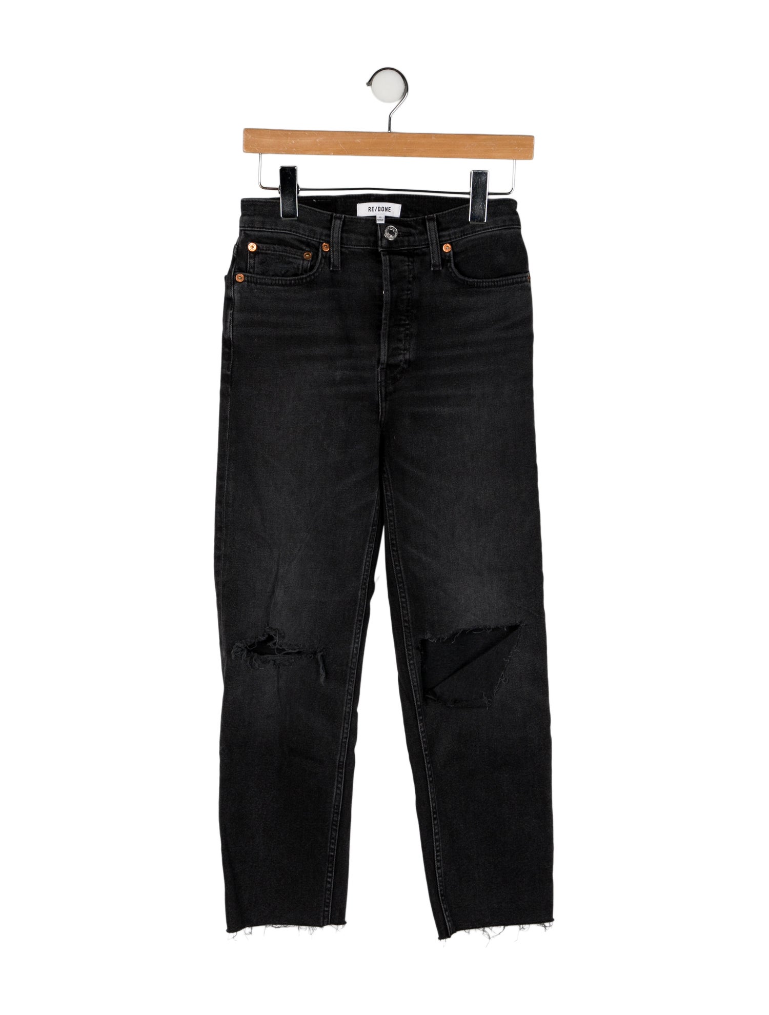 RE/DONE Mid-Rise Straight Leg Jeans