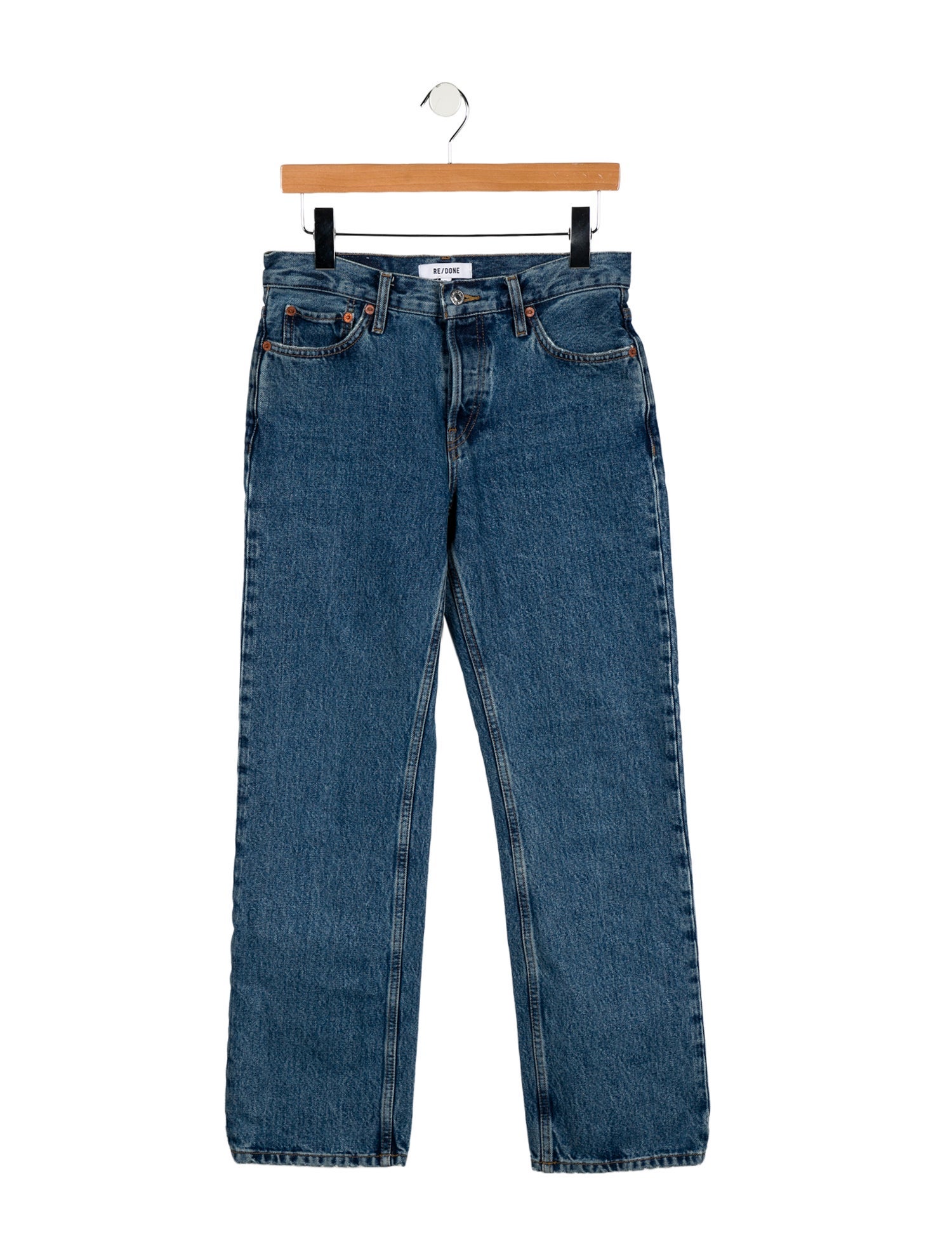 RE/DONE Mid-Rise Wide Leg Jeans