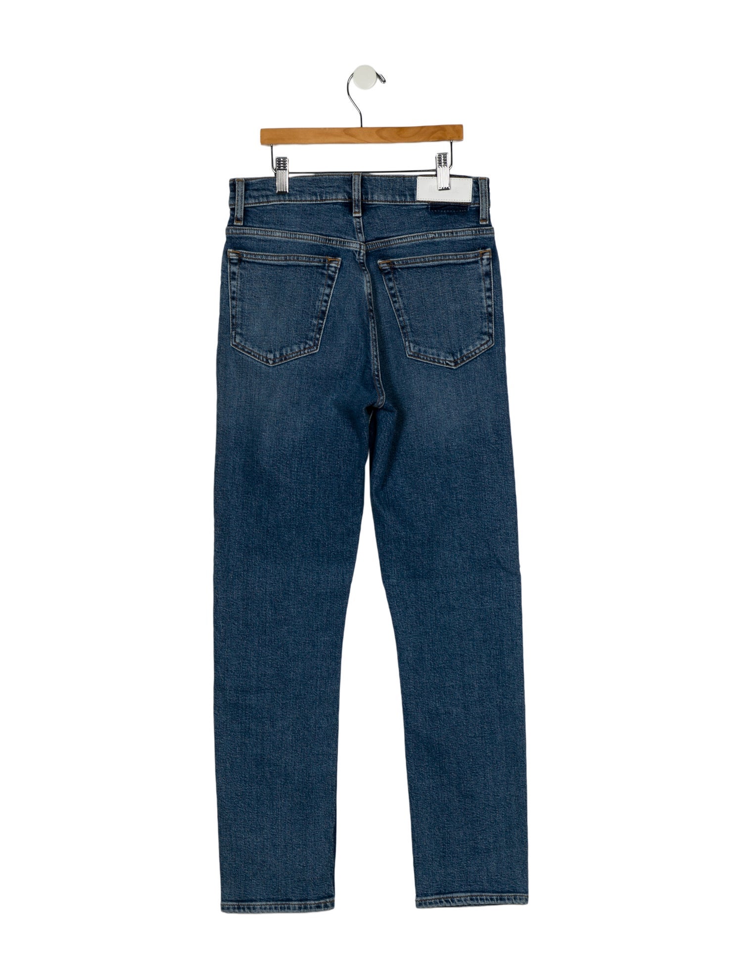 RE/DONE High-Rise Straight Leg Jeans