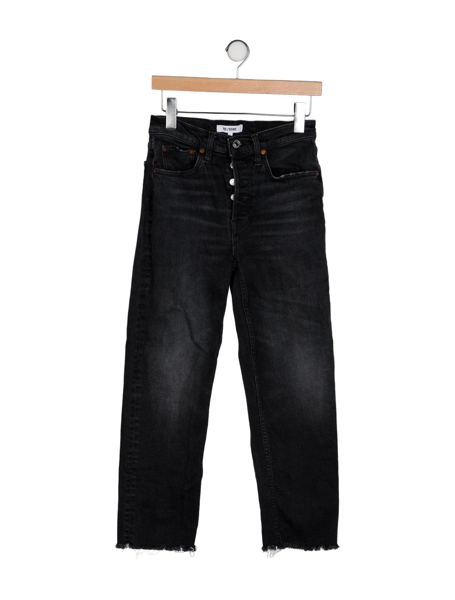 RE/DONE High-Rise Straight Leg Jeans