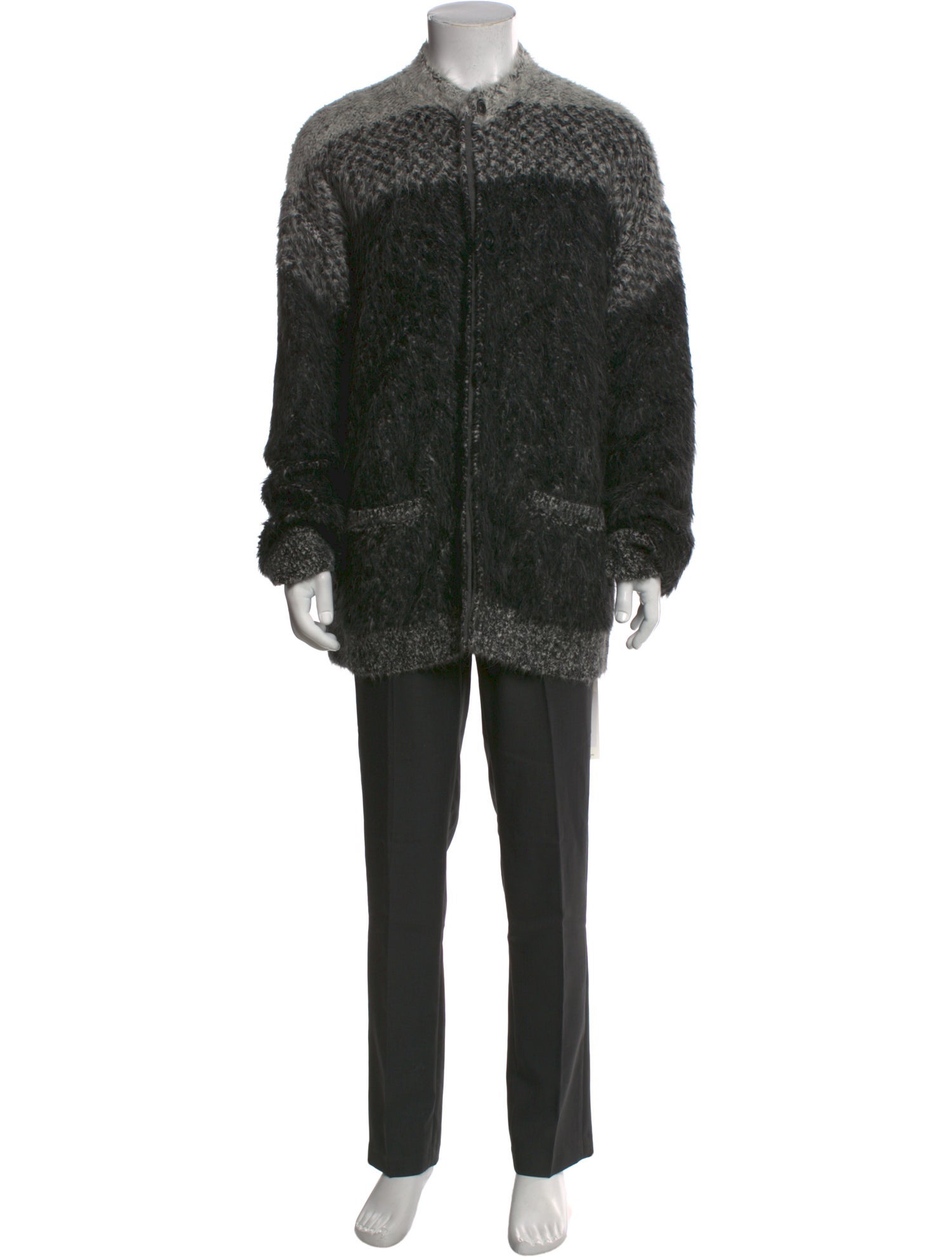 RE/DONE Mock Neck Long Sleeve Cardigan