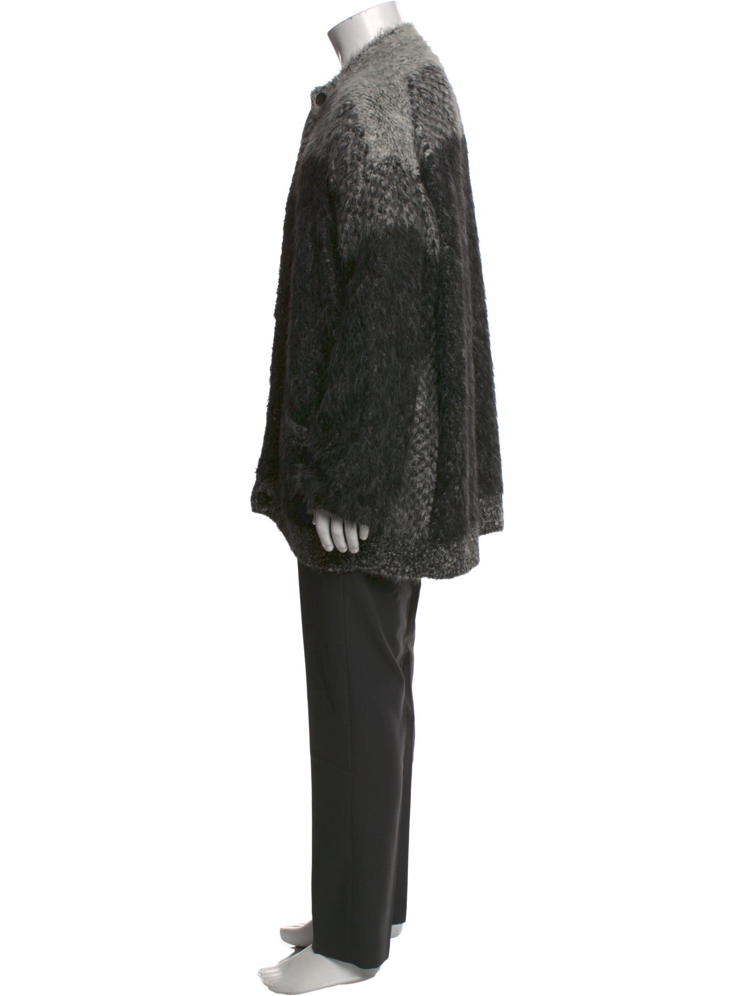 RE/DONE Mock Neck Long Sleeve Cardigan