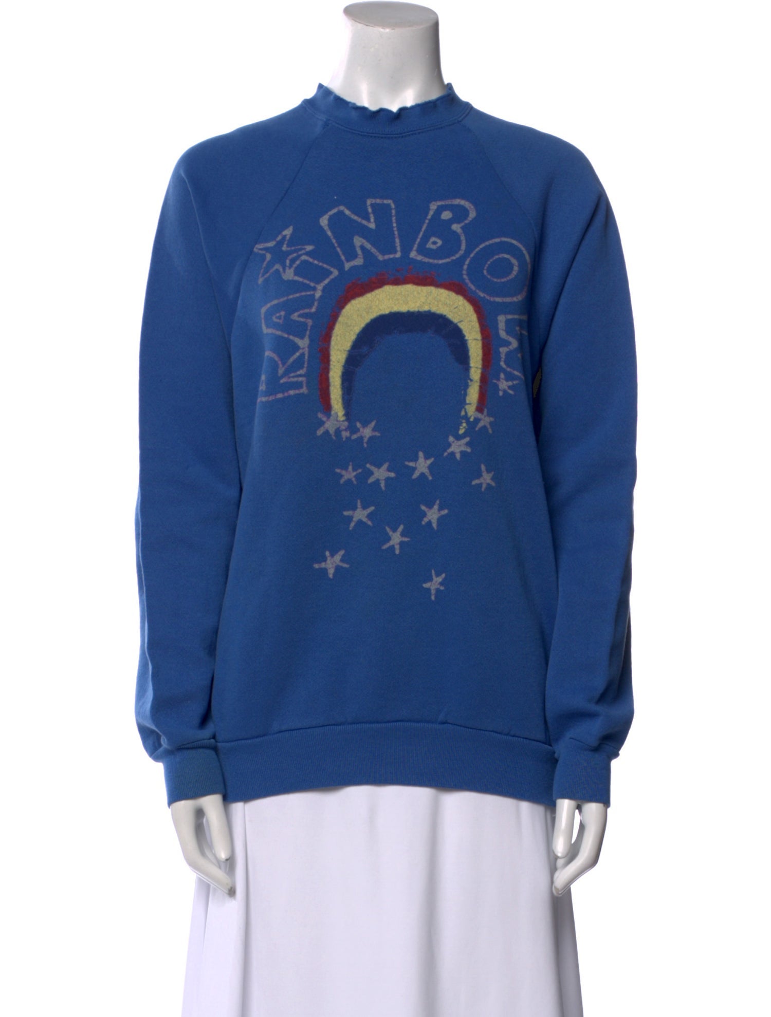 RE/DONE Graphic Print Crew Neck Sweatshirt