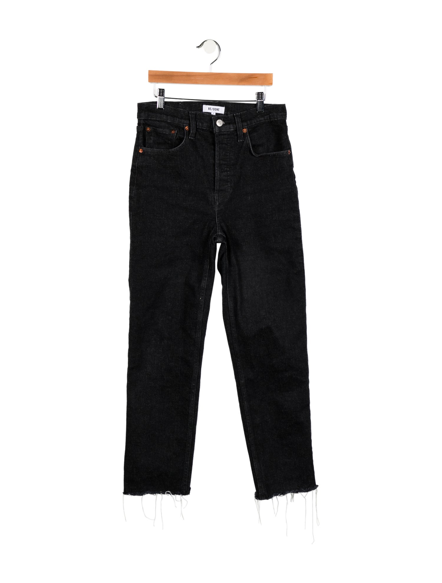RE/DONE High-Rise Straight Leg Jeans