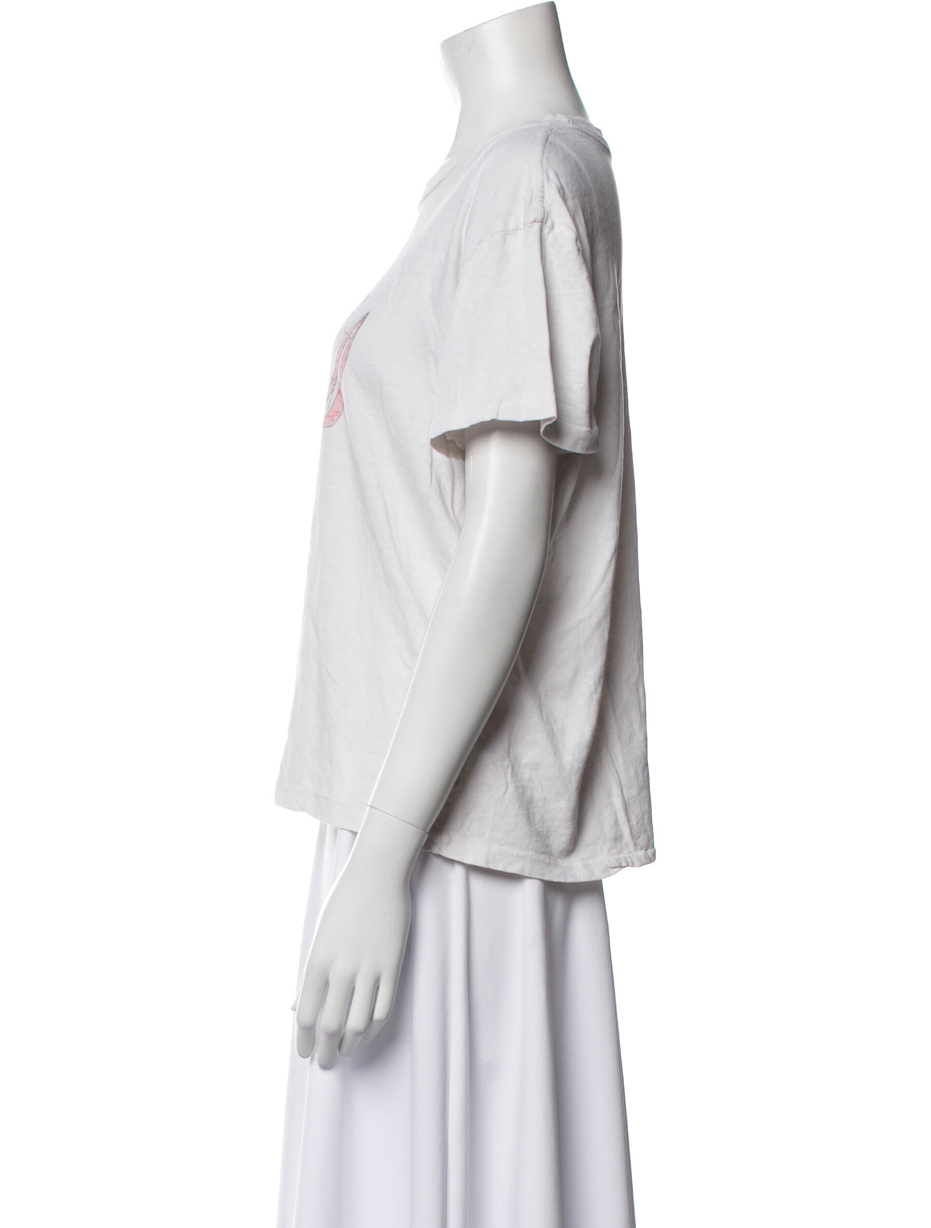 RE/DONE Graphic Print Crew Neck T-Shirt