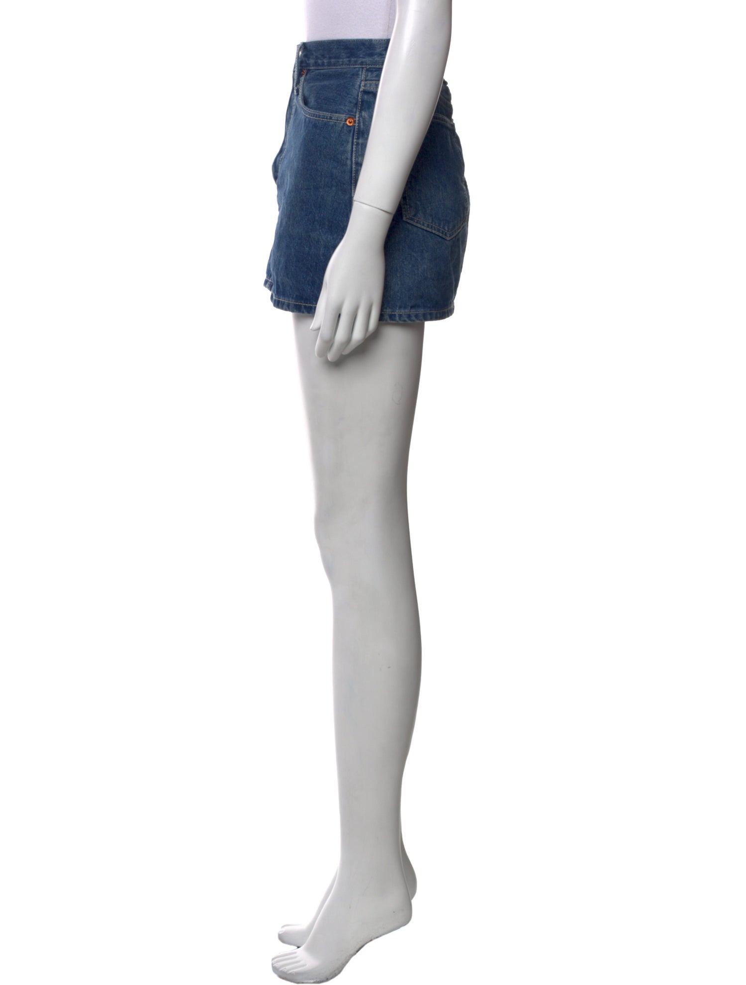 RE/DONE Distressed Accents Mini Skirt