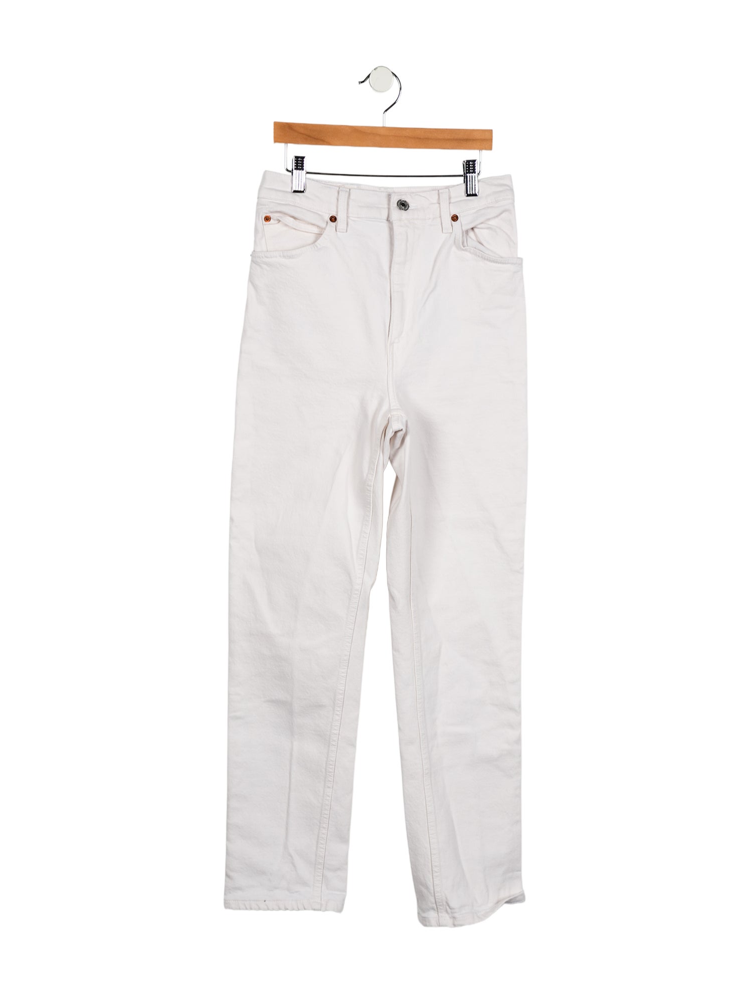 RE/DONE High-Rise Straight Leg Jeans