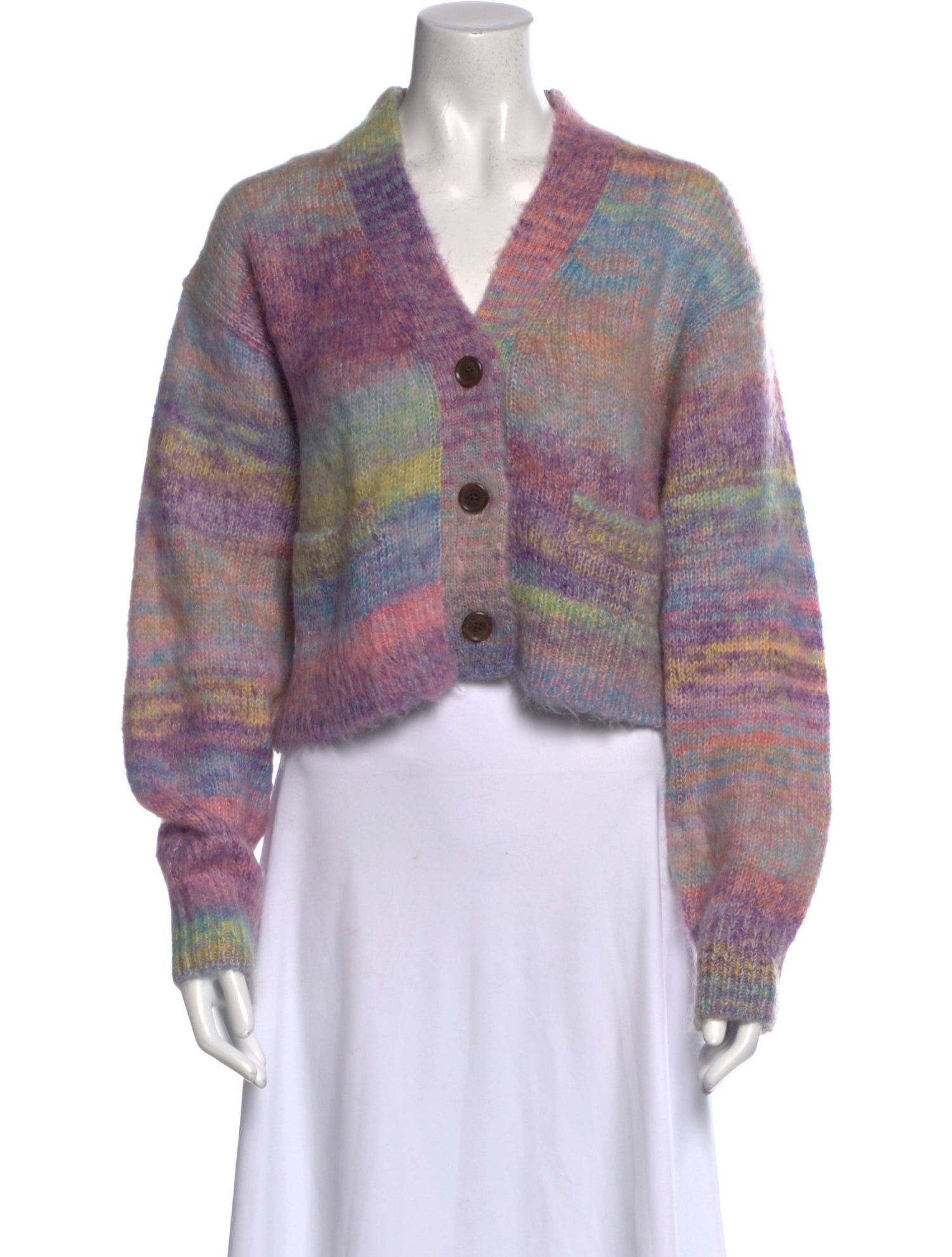 RE/DONE Striped V-Neck Sweater