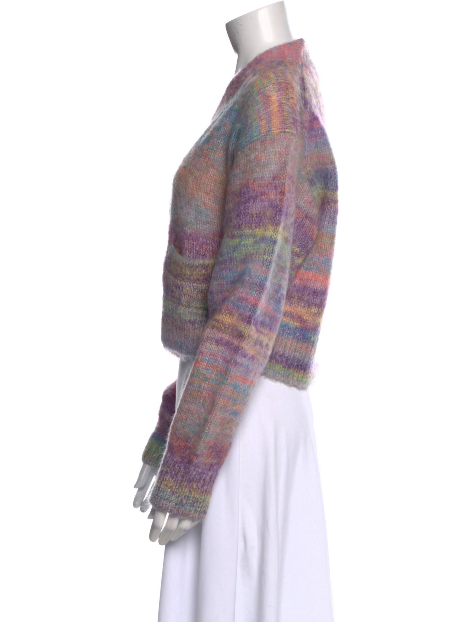 RE/DONE Striped V-Neck Sweater