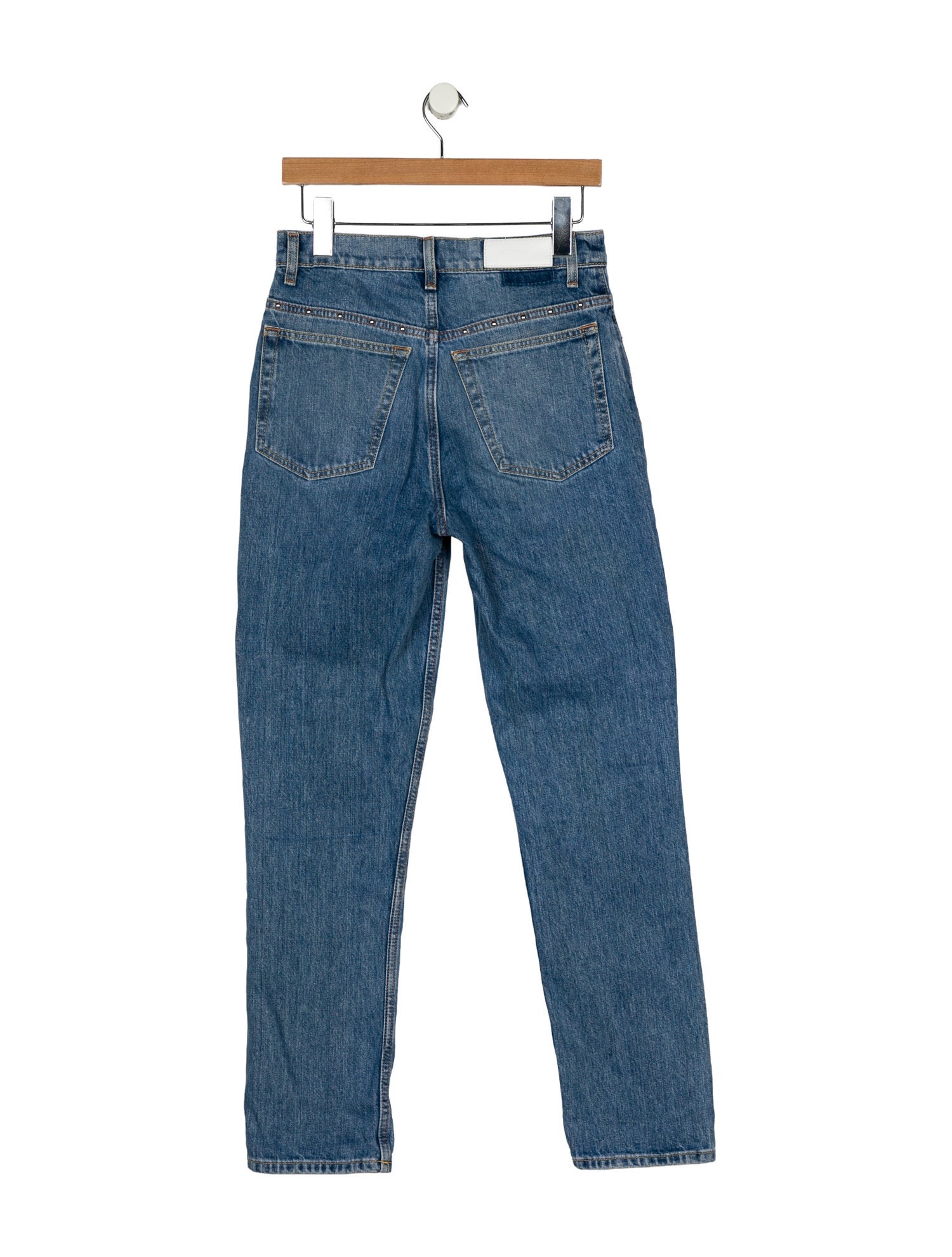 RE/DONE High-Rise Straight Leg Jeans